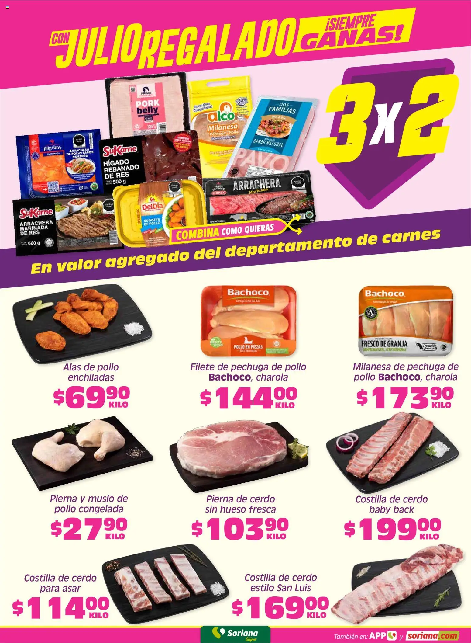 Nuevas ofertas de Soriana válidas en toda la República Mexicana desde el 19.06.2026. ¡Encuentra las mejores ofertas en Soriana Fin de Semana Súper: Saltillo y Torreón! | Página: 3