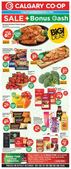 Preview of Calgary Co-op weekly flyer / circulaire from shop Calgary Co-op valid from Oct 29, 2026