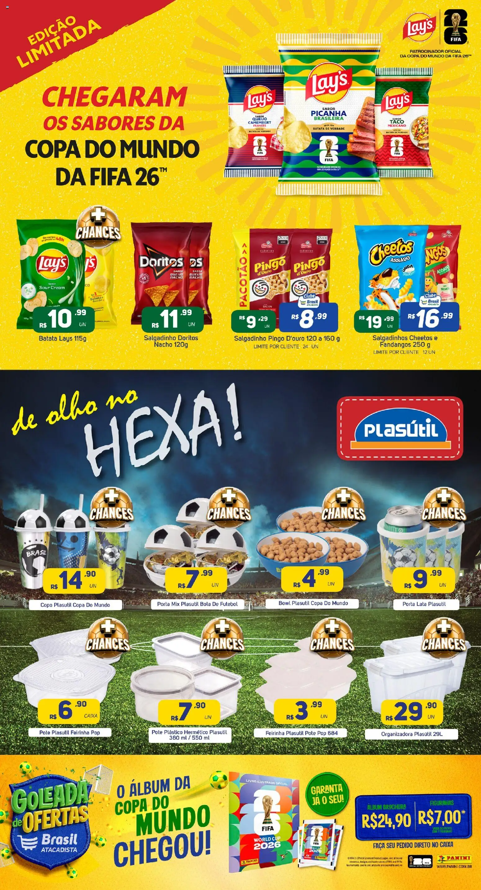 Brasil Atacadista Folheto - válido de 01.06.2026 | Página: 3 | Produtos: Livro, Queijo, Faca, Camembert