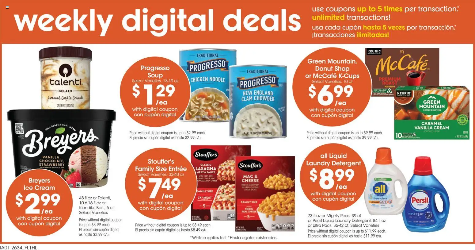 Food 4 Less Weekly Ad - valid from 09/23/2026 | Page: 2 | Products: Coffee, Detergent, Cream, Lasagna