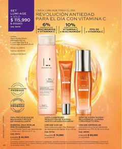 L'Bel catálogo C12/2026 -  Vista previa de la revista de la tienda L'Bel valido desde el 07/08/2026 | Página: 46 | Productos: Agua, Crema, Iluminador, Desmaquillante