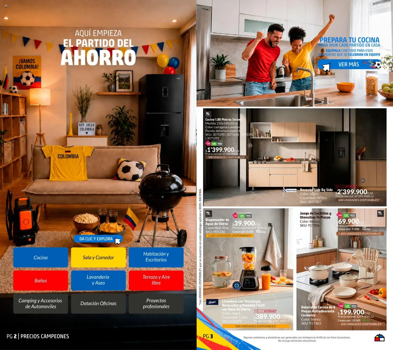 Homecenter revista - valida desde el 21.05.2026 | Página: 2 | Productos: Juega, Juego, Batería, Dispensador