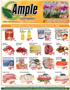 Preview of Ample Food Market weekly flyer / circulaire from shop Ample Food Market valid from Jul 24, 2026