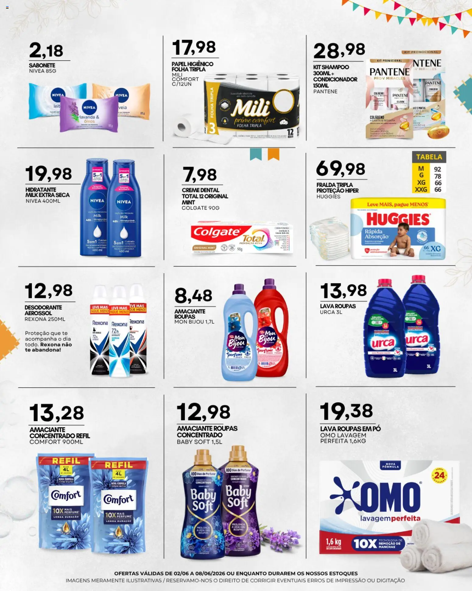 Mercadão Atacadista Folheto - válido de 02.06.2026 | Página: 11 | Produtos: Pó, Condicionador, Rexona, Papel higiênico