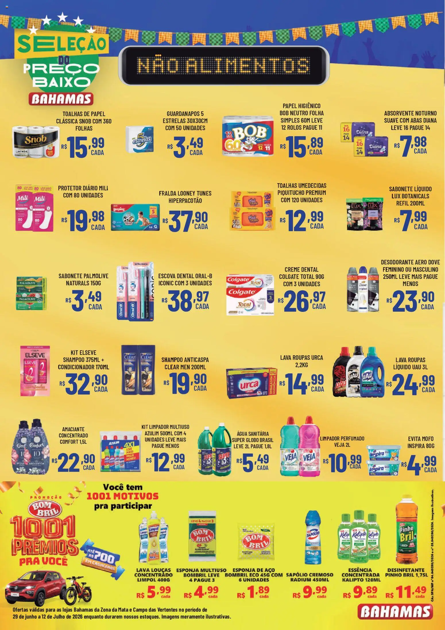 Bahamas Supermercados Folheto - válido de 29/06/2026 | Página: 14 | Produtos: Esponja, Creme, Esponja de aço, Perfumes