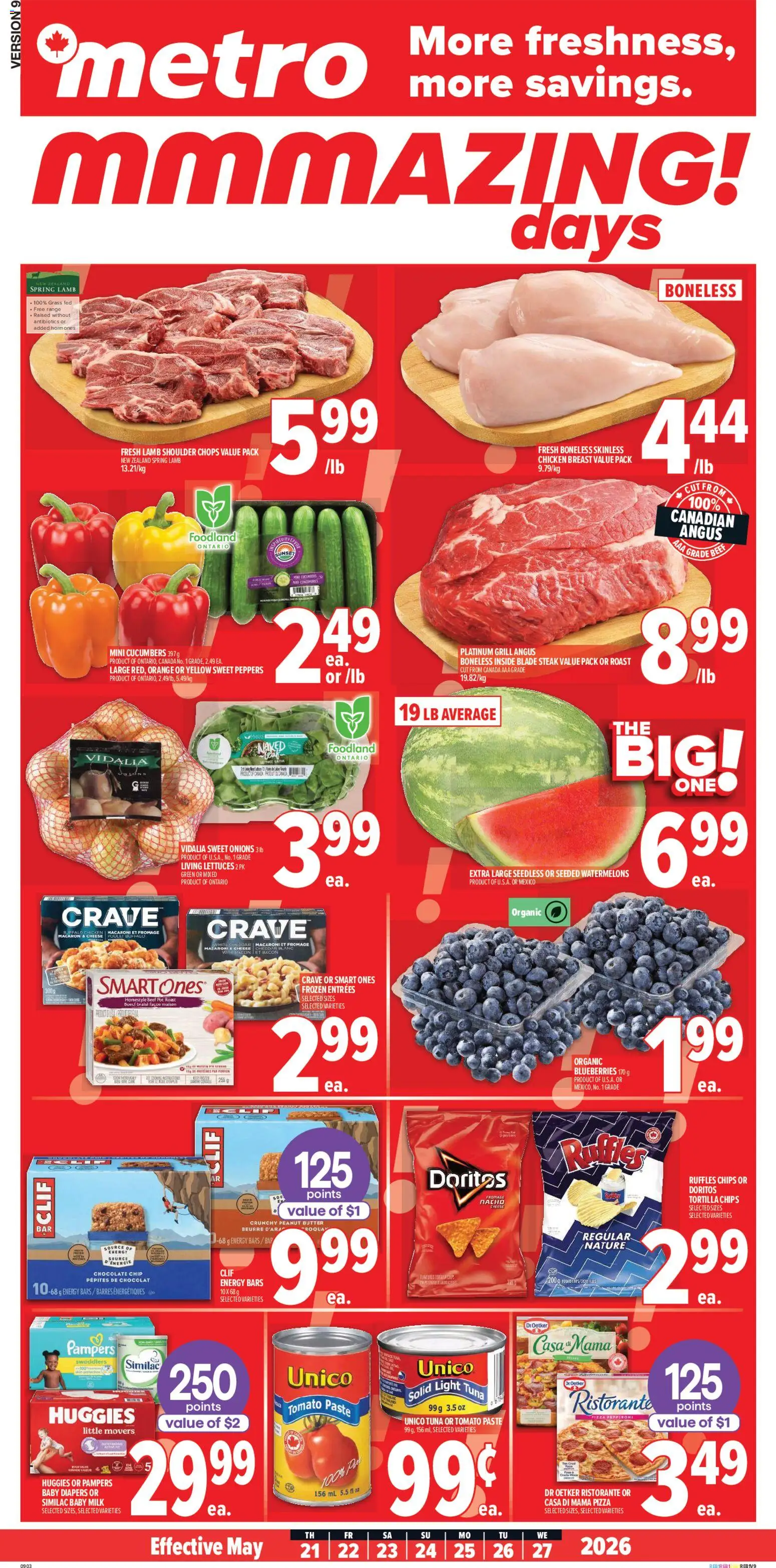 Metro flyer valid from 21.05.2026 | Page: 2 | Products: Grill, Butter, Pizza, Chicken