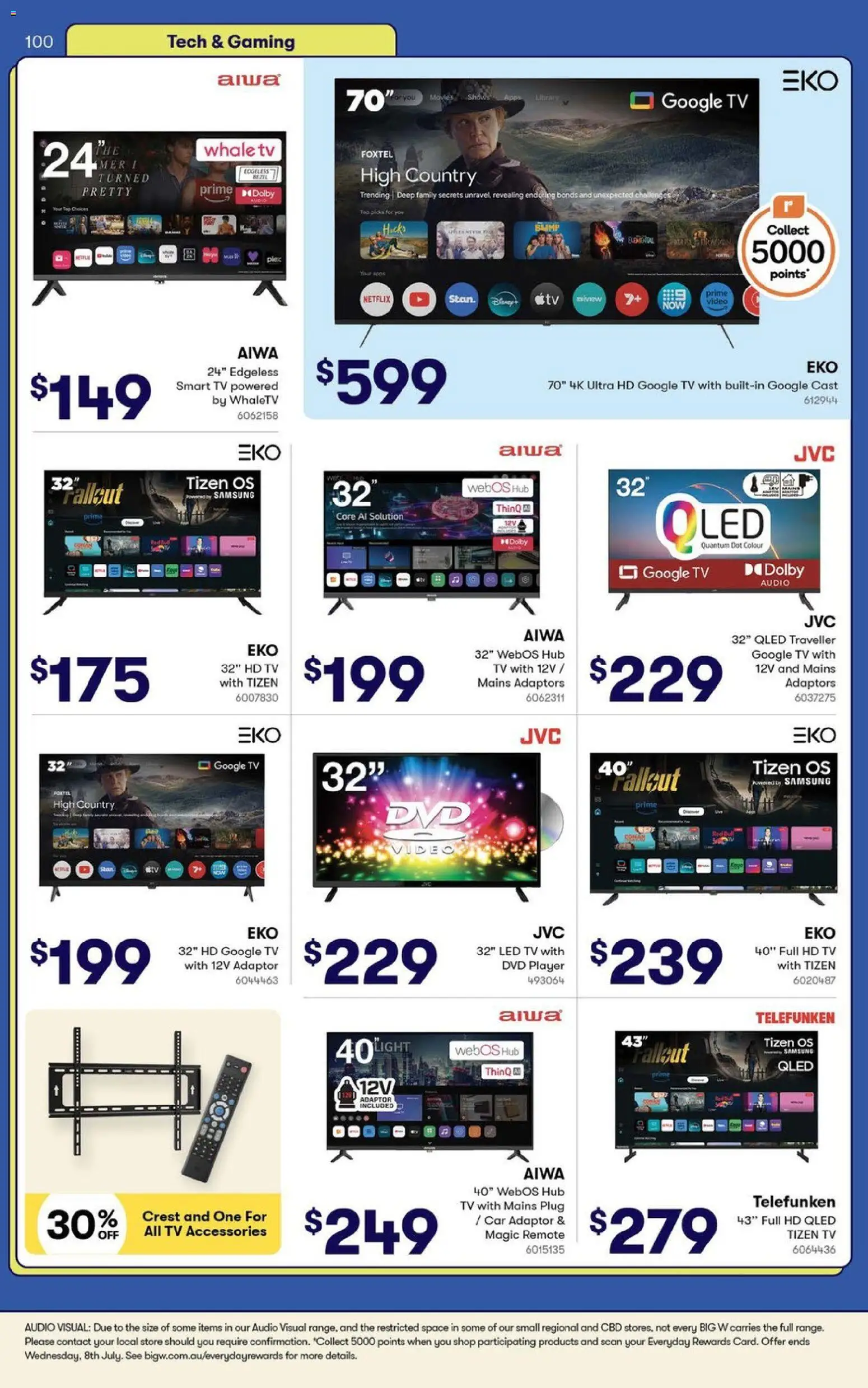 Big W catalogue - valid from 09.06.2026 | Page: 100 | Products: Accessories, Tv, Audio, Player