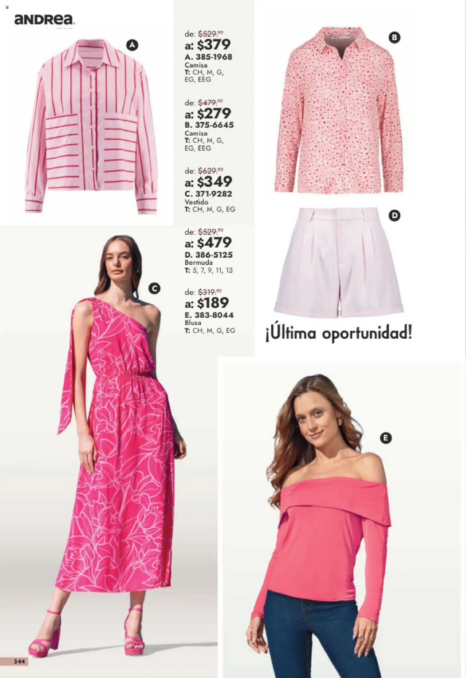 Nuevas ofertas de Andrea válidas en toda la República Mexicana desde el 26/07/2026. ¡Encuentra las mejores ofertas en Andrea catálogo Outlet! | Página: 344