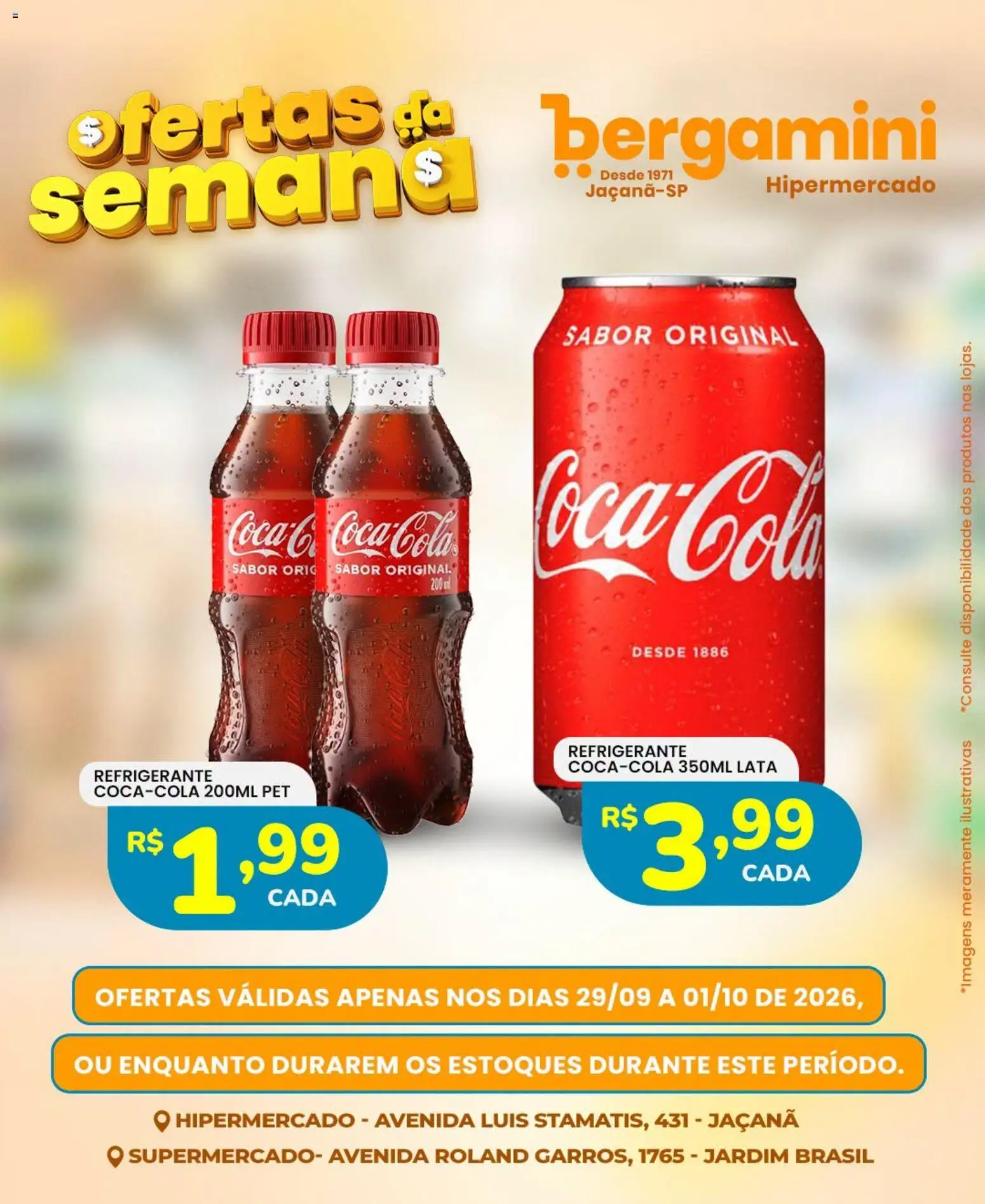 Supermercado Bergamini Folheto - válido de 29/09/2026 | Página: 18 | Produtos: Cola, Refrigerante