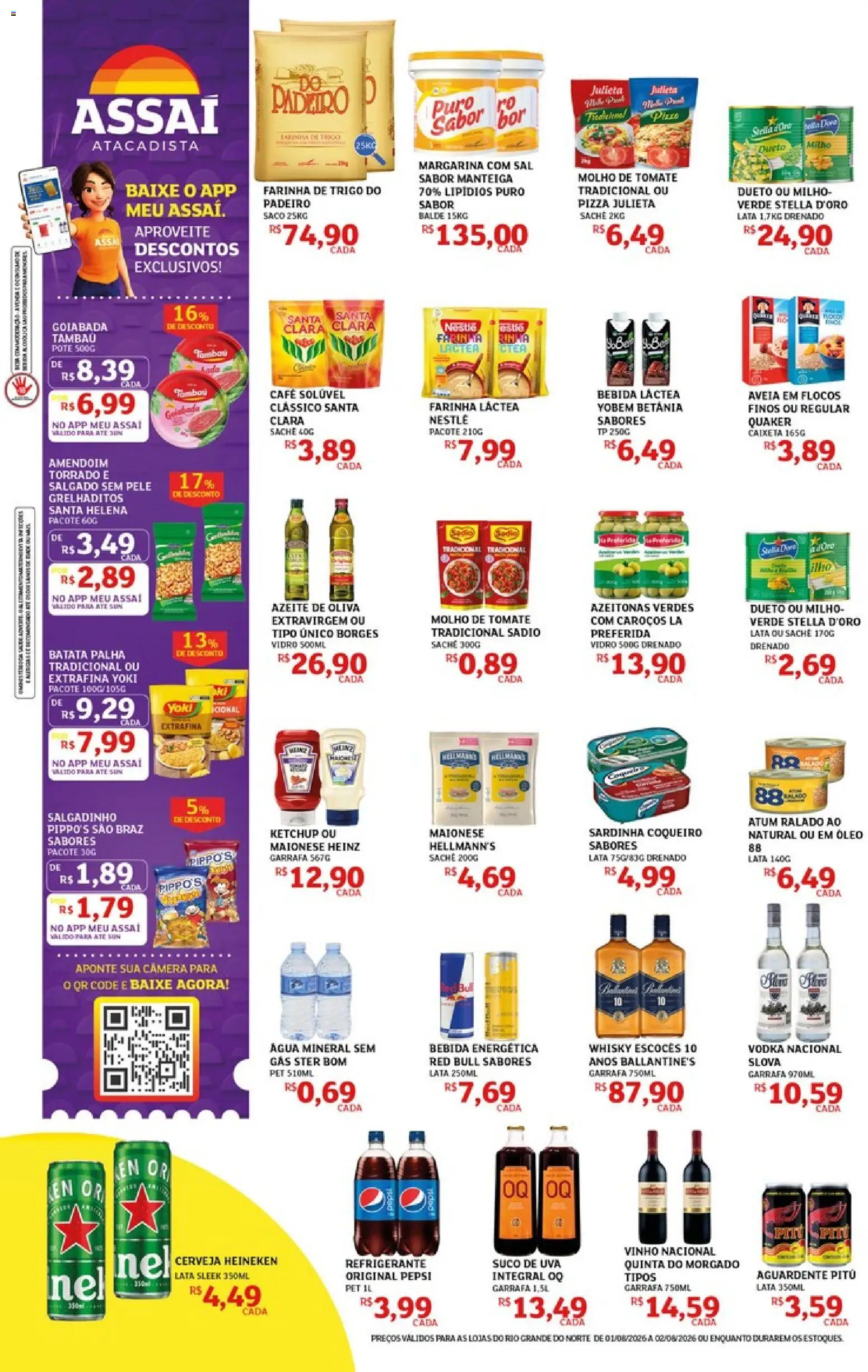 Assaí Atacadista Folheto - válido de 01/08/2026 | Página: 2 | Produtos: Óleo, Refrigerante, Câmera, Balde