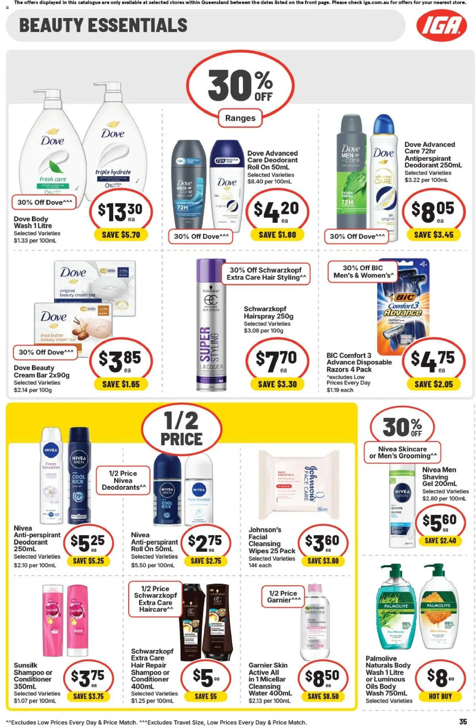 IGA catalogue - valid from 20.05.2026 | Page: 32 | Products: Butter, Shampoo, Conditioner, Razors