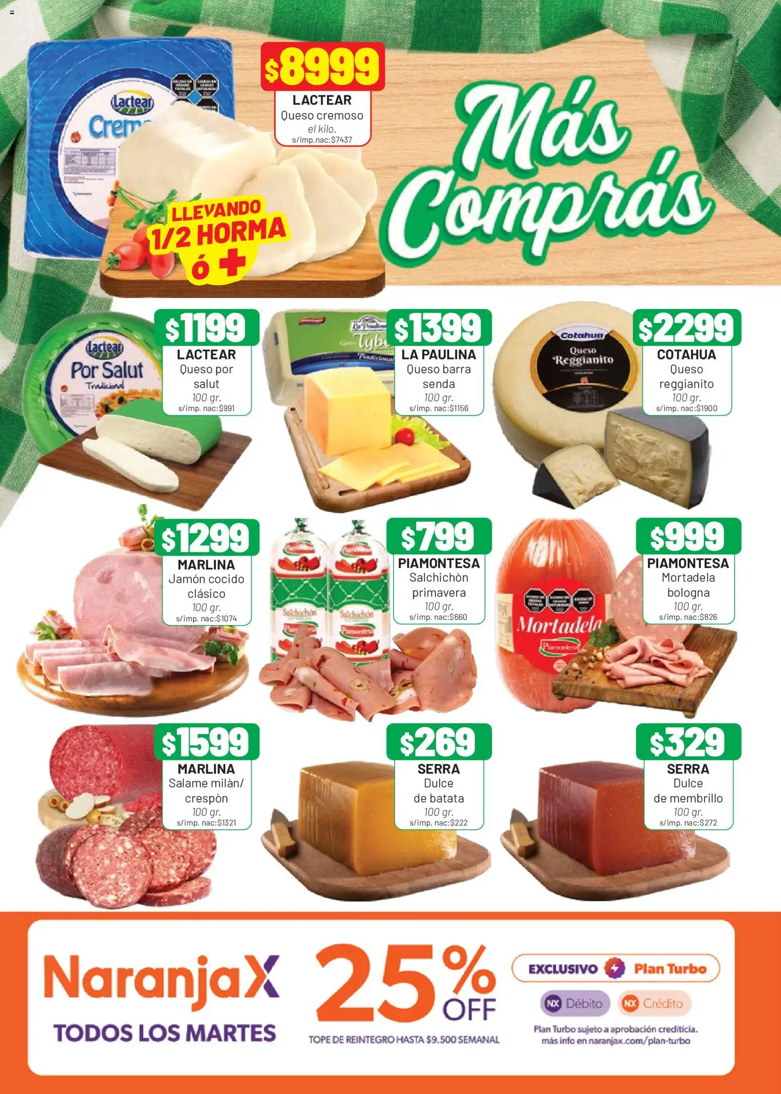 Almacor catálogo │ válido desde el 30/07/2026 | Página: 4 | Productos: Jamón cocido, Queso, Jamón, Salame