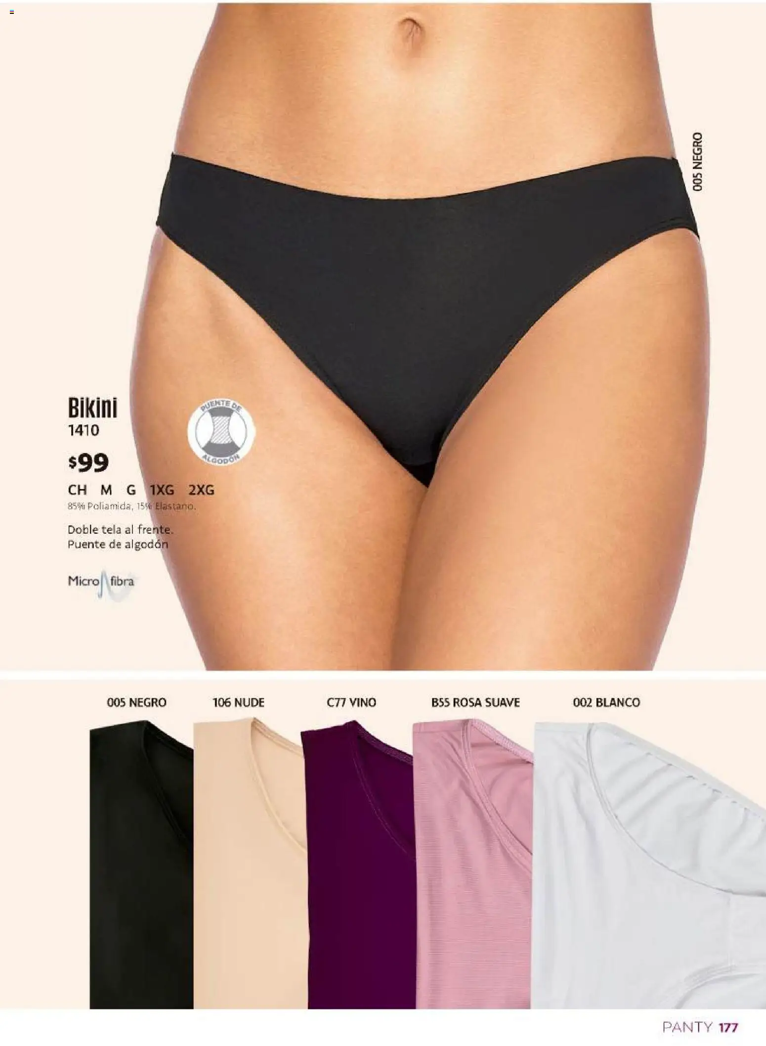 Nuevas ofertas de Ilusión válidas en toda la República Mexicana desde el 01/08/2026. ¡Encuentra las mejores ofertas en Ilusión catálogo Otoño! | Página: 179 | Productos: Algodón, Vino, Bikini