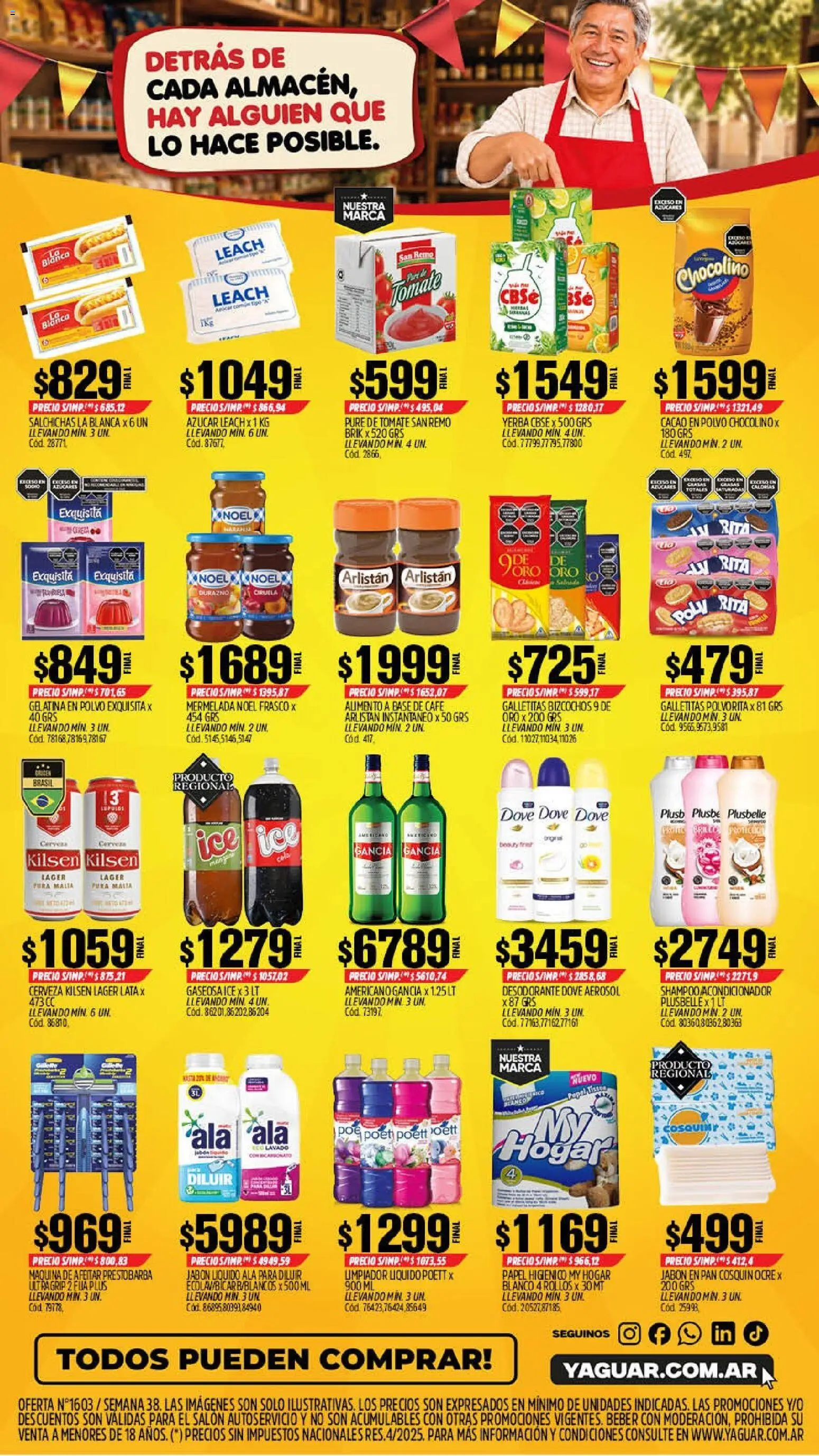 Yaguar - Oferta Semanal Salta │ válido desde el 14/09/2026 | Página: 2 | Productos: Tomate, Huevo, Café, Limpiador