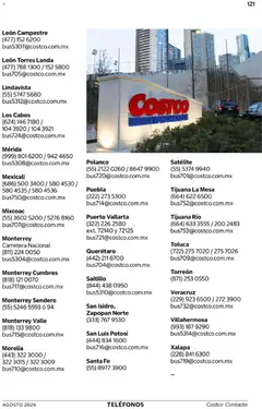 Vista previa de Costco catálogo Agosto, nuevo folleto de la tienda, válido en México a partir del 01/08/2026 | Página: 121 | Productos: Mesa, Satélite