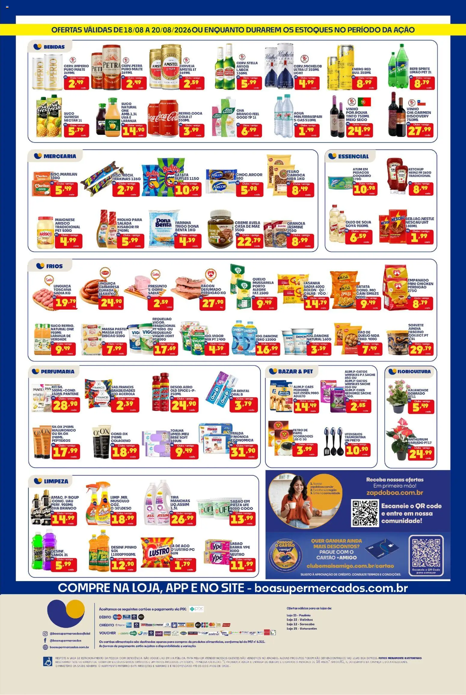 Boa Supermercados Folheto - válido de 18/08/2026 | Página: 2 | Produtos: Farinha, Presunto, Chá, Lasanha