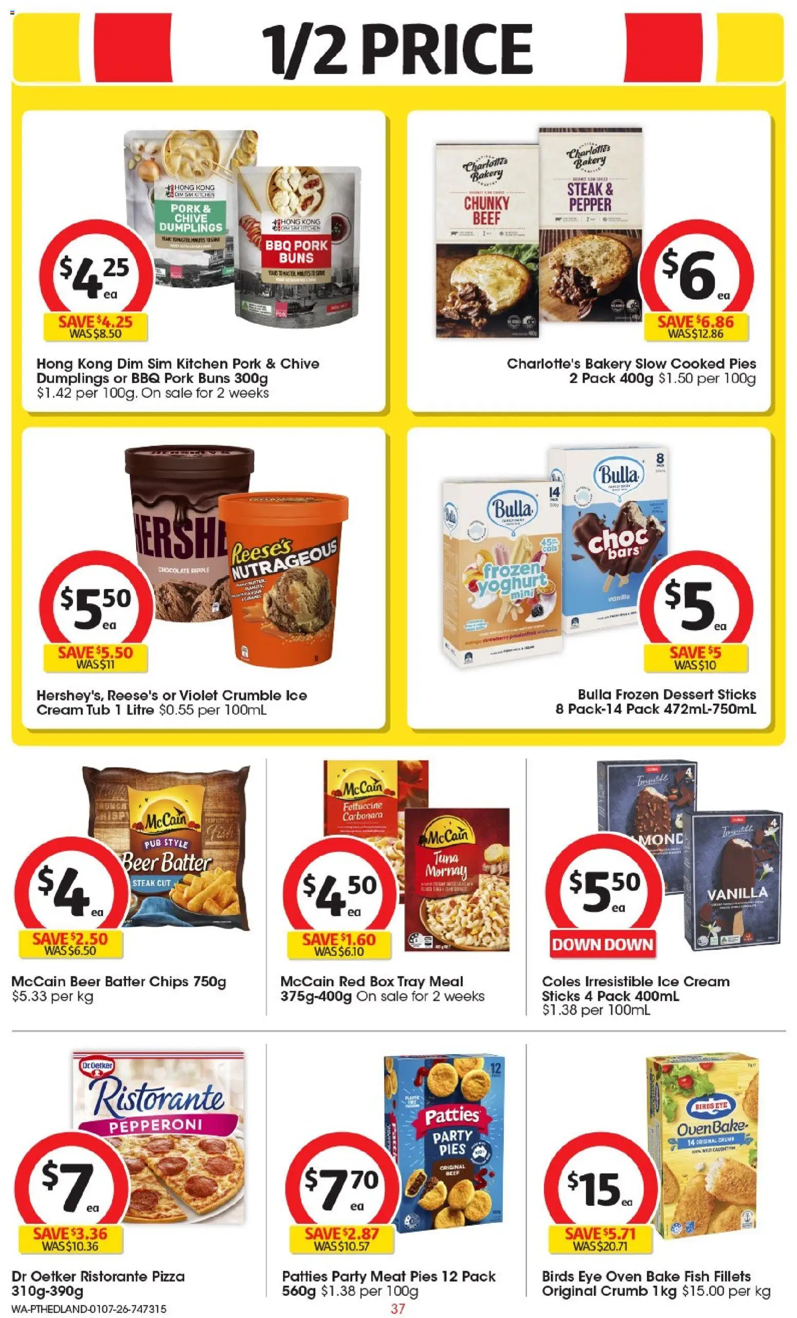 Coles catalogue - valid from 01/07/2026 | Page: 37 | Products: Box, Beer, Chips, Ice cream