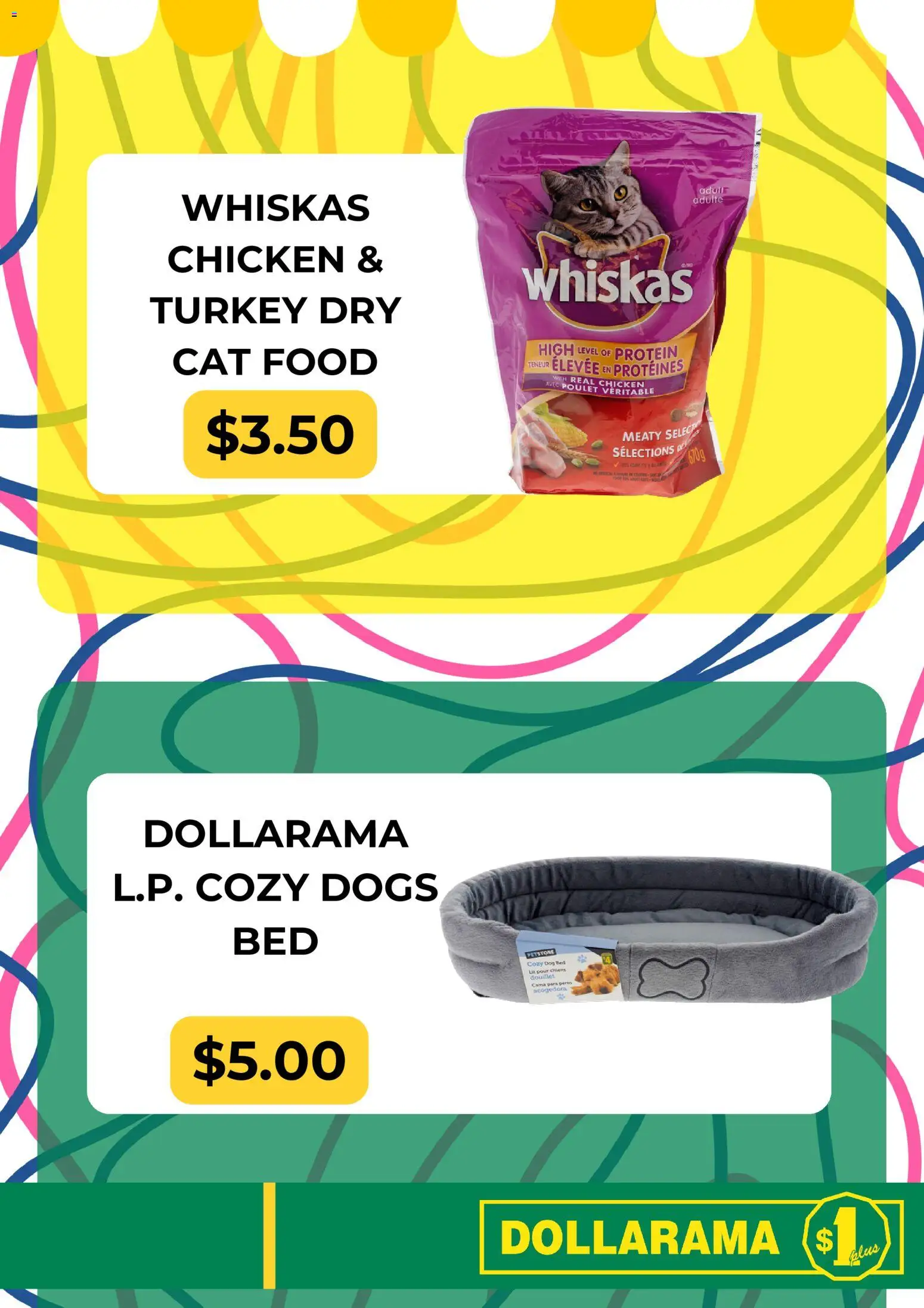 Dollarama flyer valid from 08.06.2026 | Page: 3 | Products: Turkey, Bed, Chicken