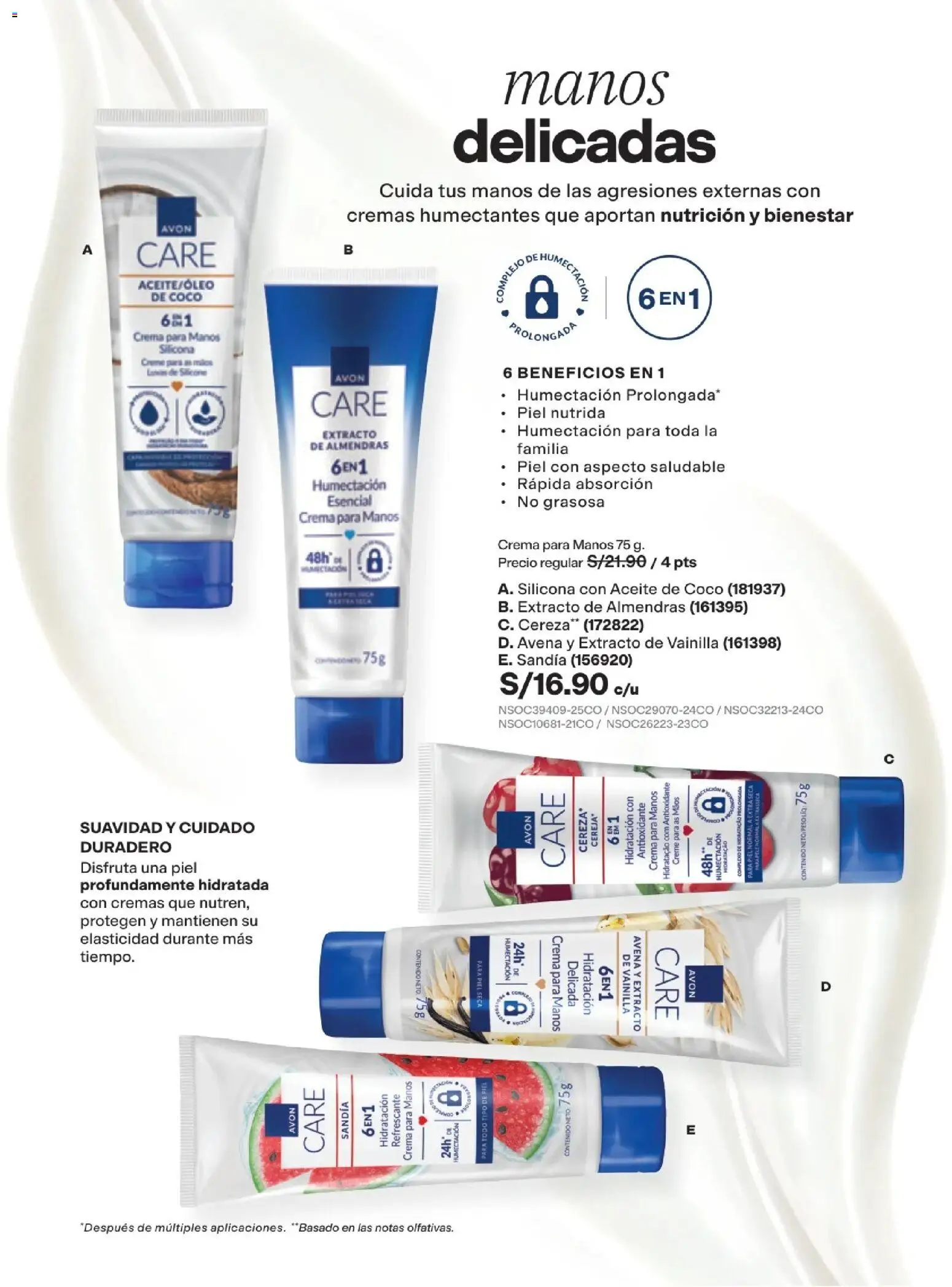 Catálogo Avon válido desde 29/08/2026 | Página: 136 | Productos: Aceite, Crema, Coco, Crema para manos