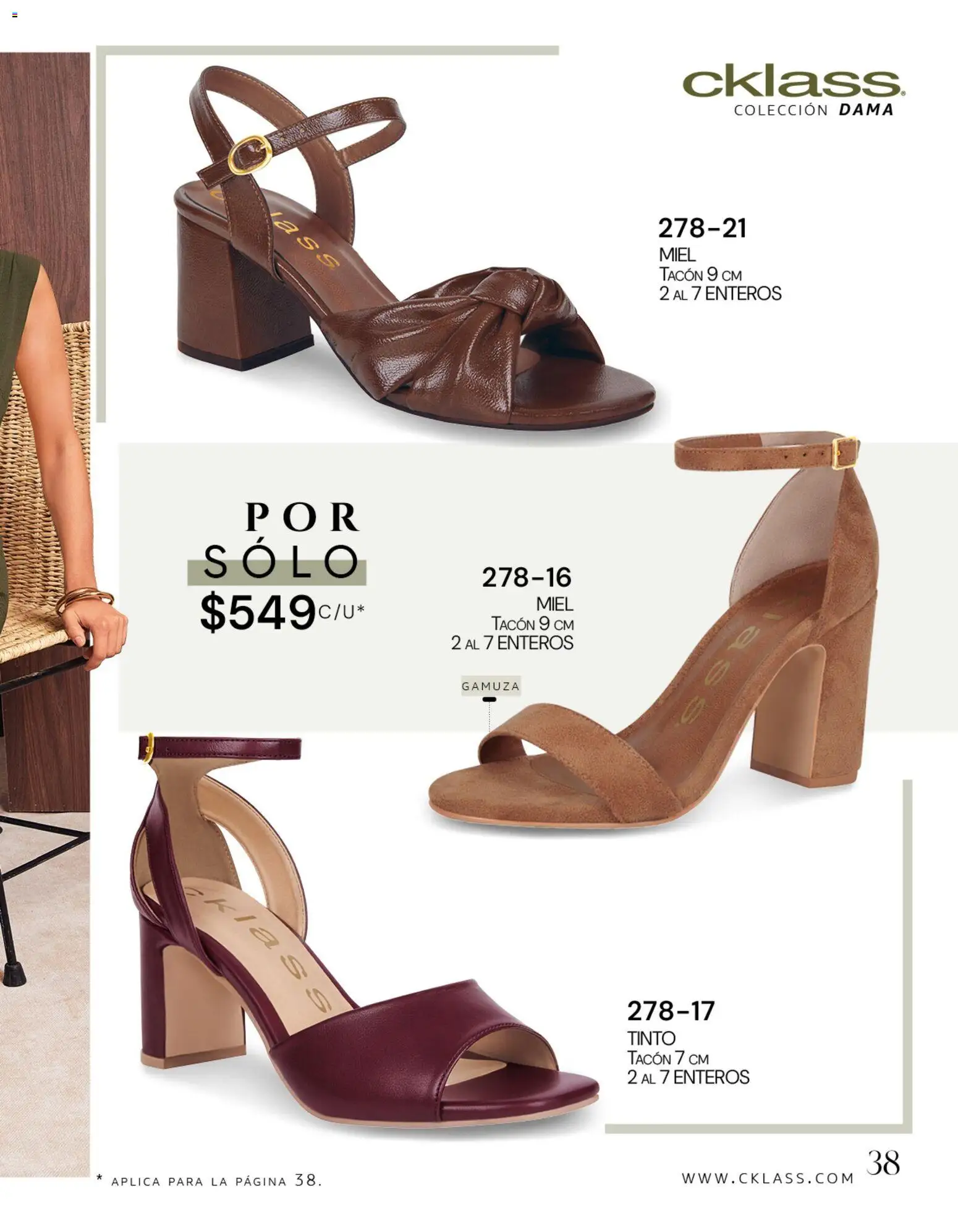 Nuevas ofertas de Cklass válidas en toda la República Mexicana desde el 08/07/2026. ¡Encuentra las mejores ofertas en Cklass catálogo Gala y glamour! | Página: 73 | Productos: Gamuza