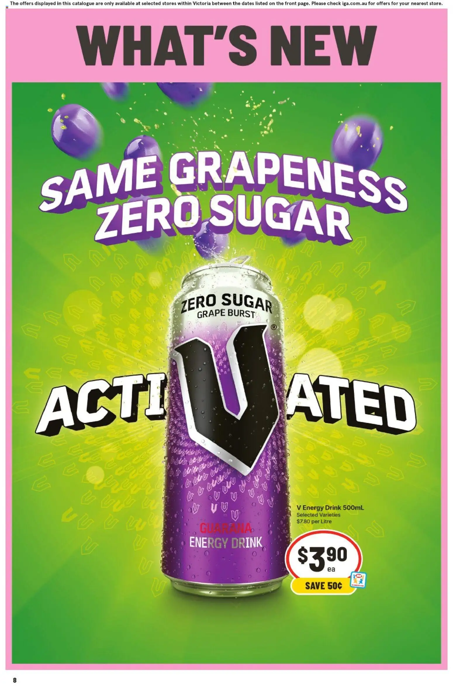 IGA catalogue - valid from 10.06.2026 | Page: 9 | Products: Energy drink, Sugar