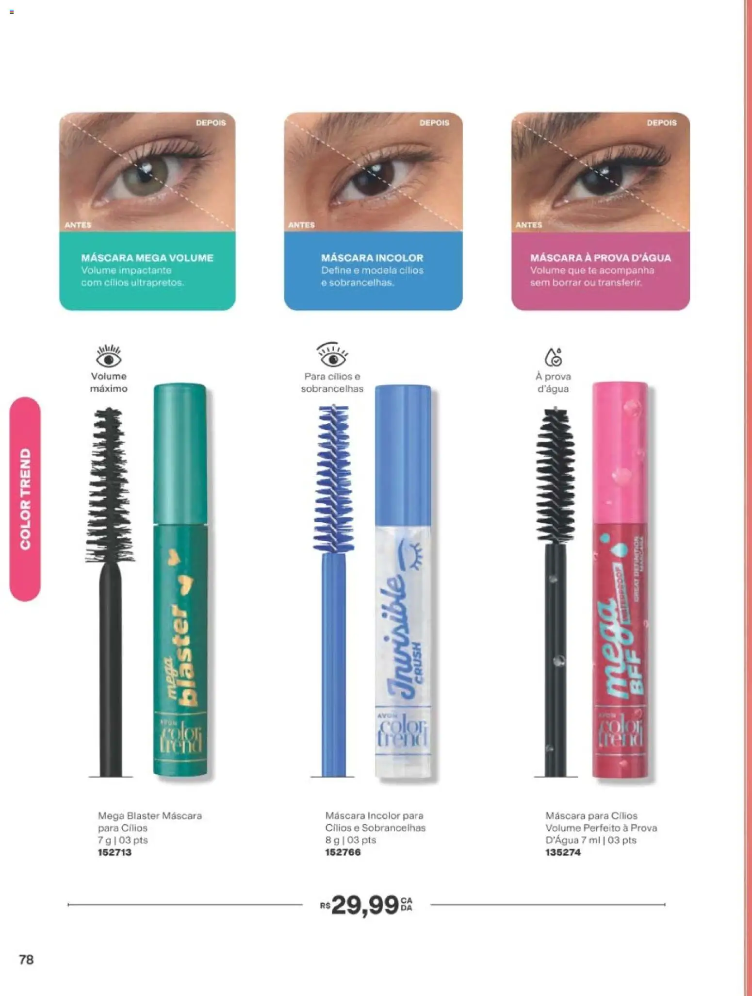 Avon Folheto - válido de 01/09/2026 | Página: 78 | Produtos: Máscara para cílios