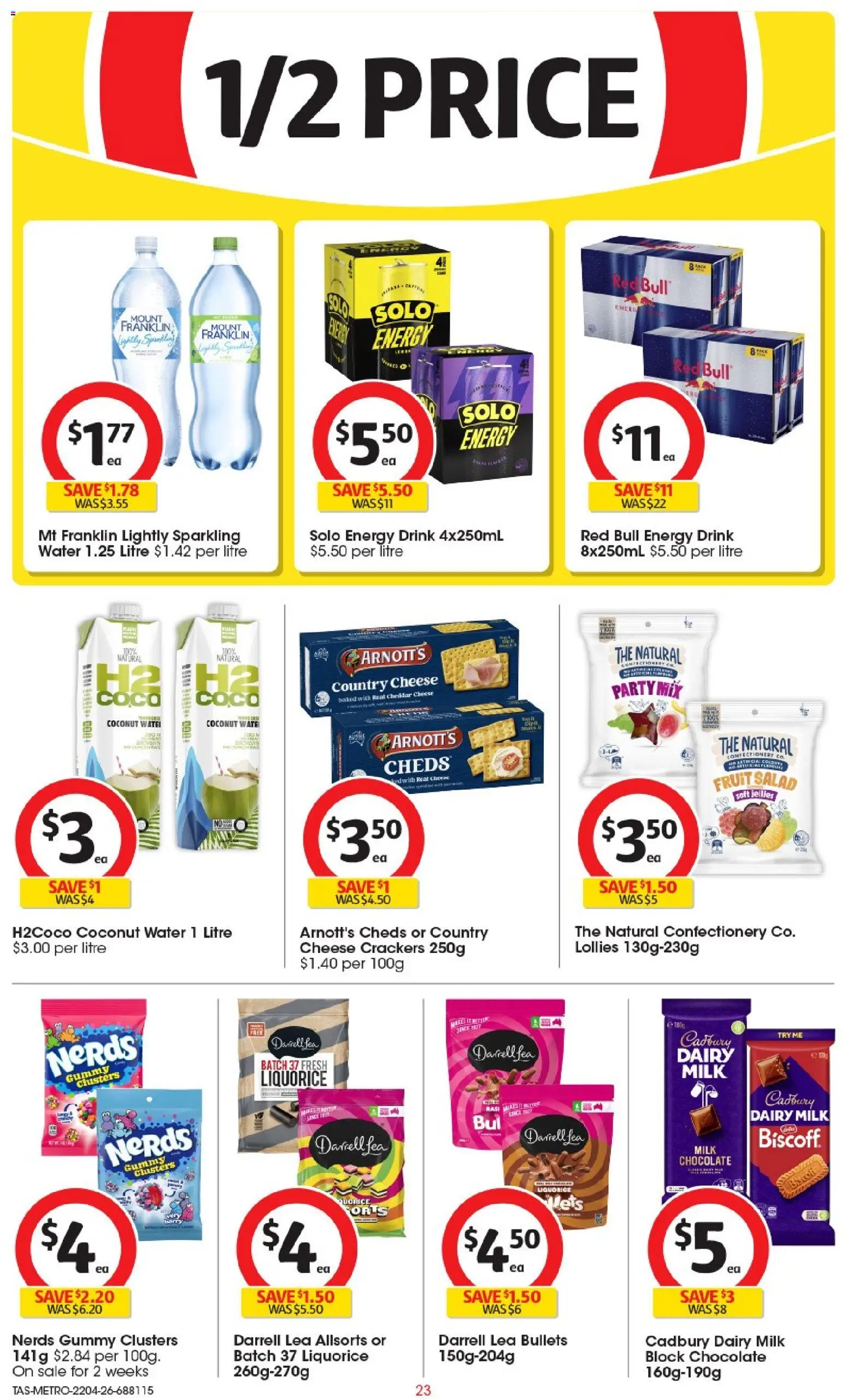 Coles catalogue - valid from 22.04.2026 | Page: 23 | Products: Crackers, Dairy, Cheese, Lollies