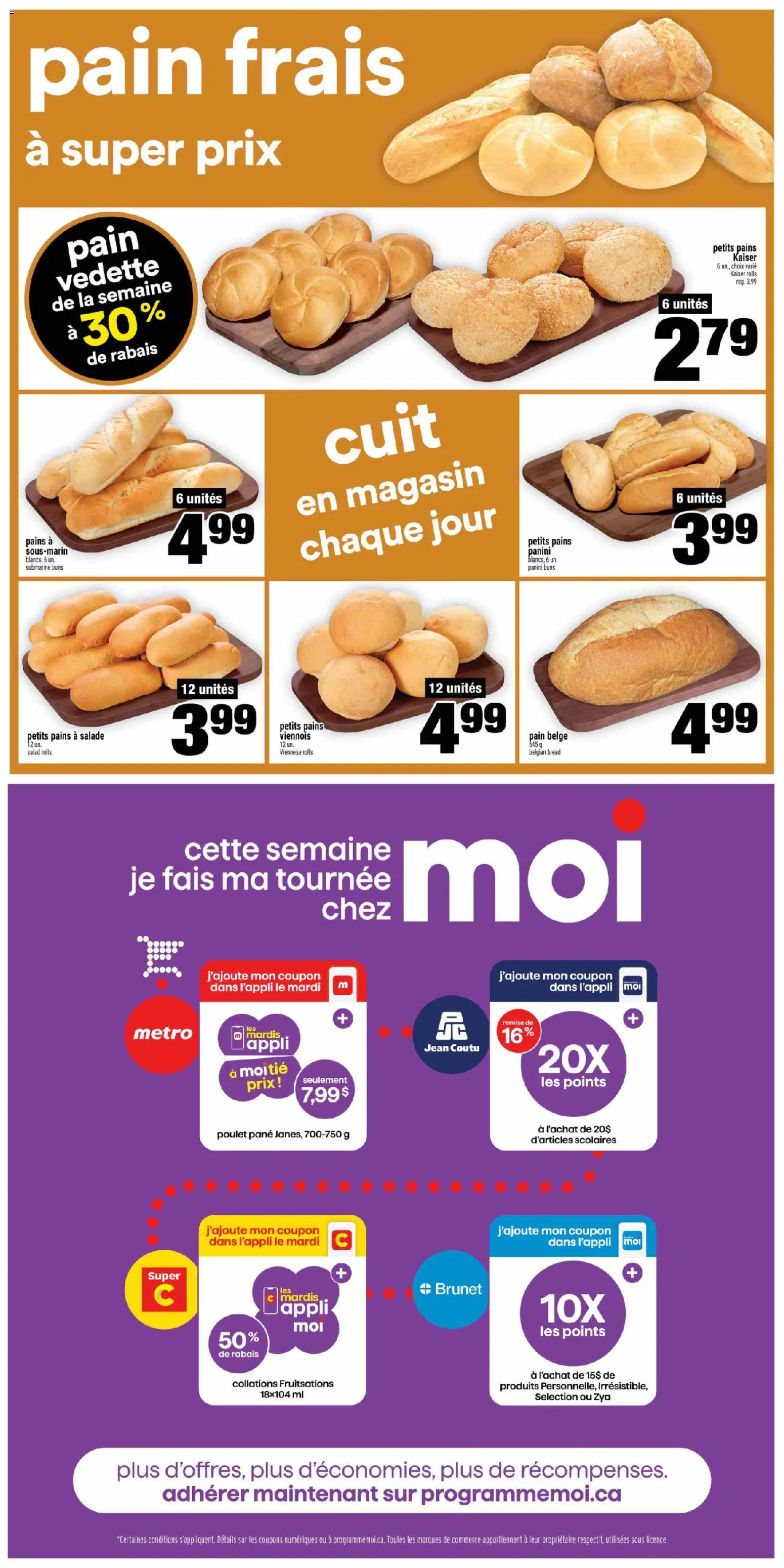 Super C flyer valid from Jul 30, 2026 | Page: 9 | Products: Salad, Bread