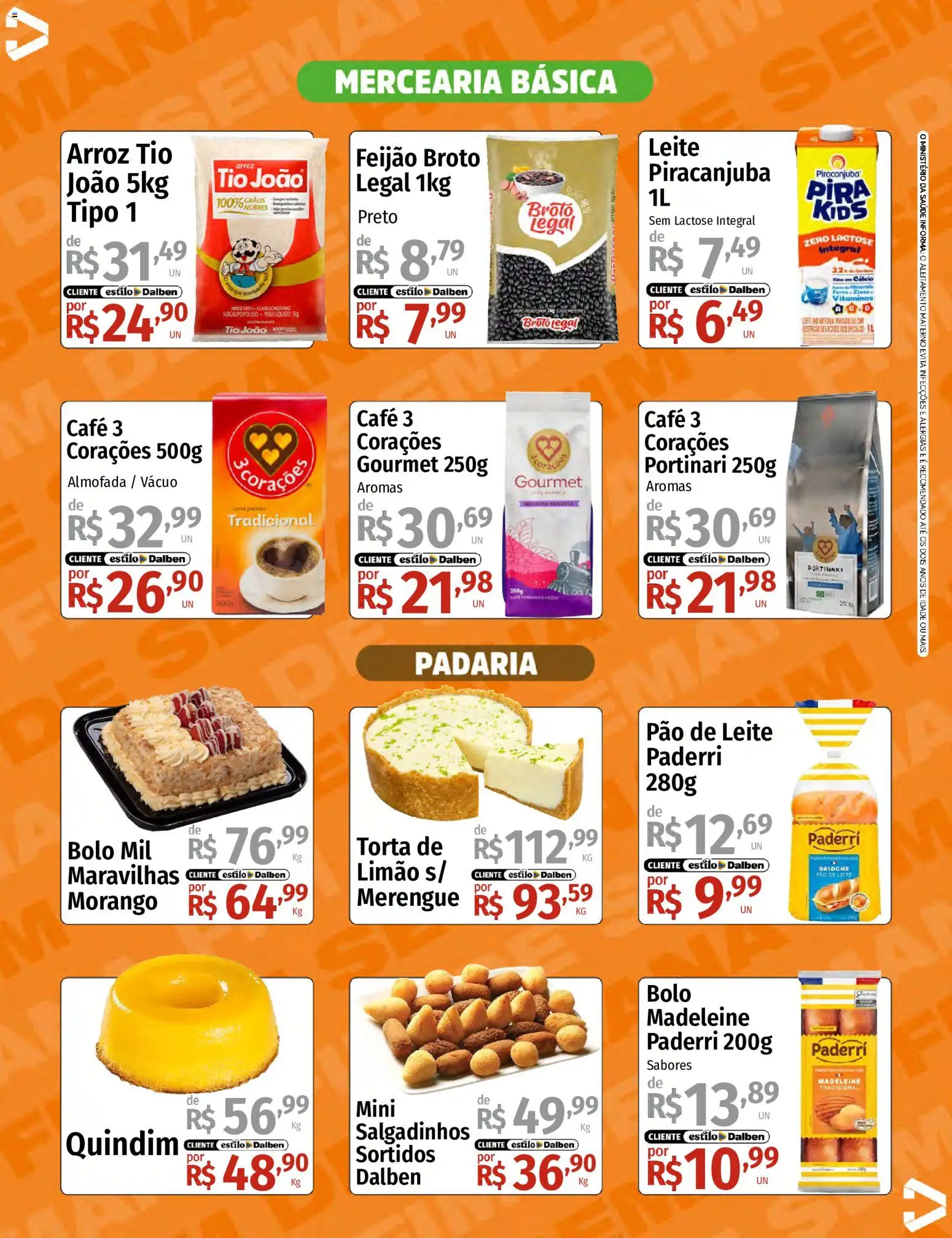 Supermercado Dalben Folheto - válido de 05.06.2026 | Página: 5 | Produtos: Feijão, Pão, Café, Arroz