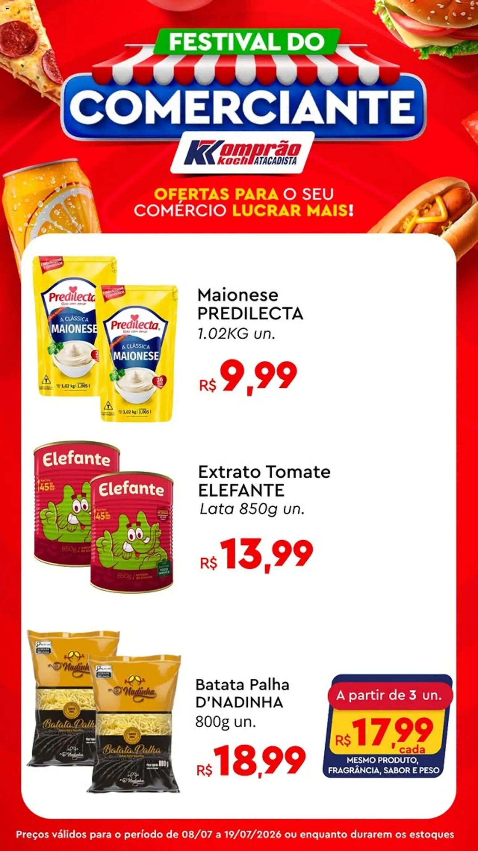 Komprao Atacadista Folheto - válido de 08/07/2026 | Página: 3 | Produtos: Batata palha, Batata, Maionese