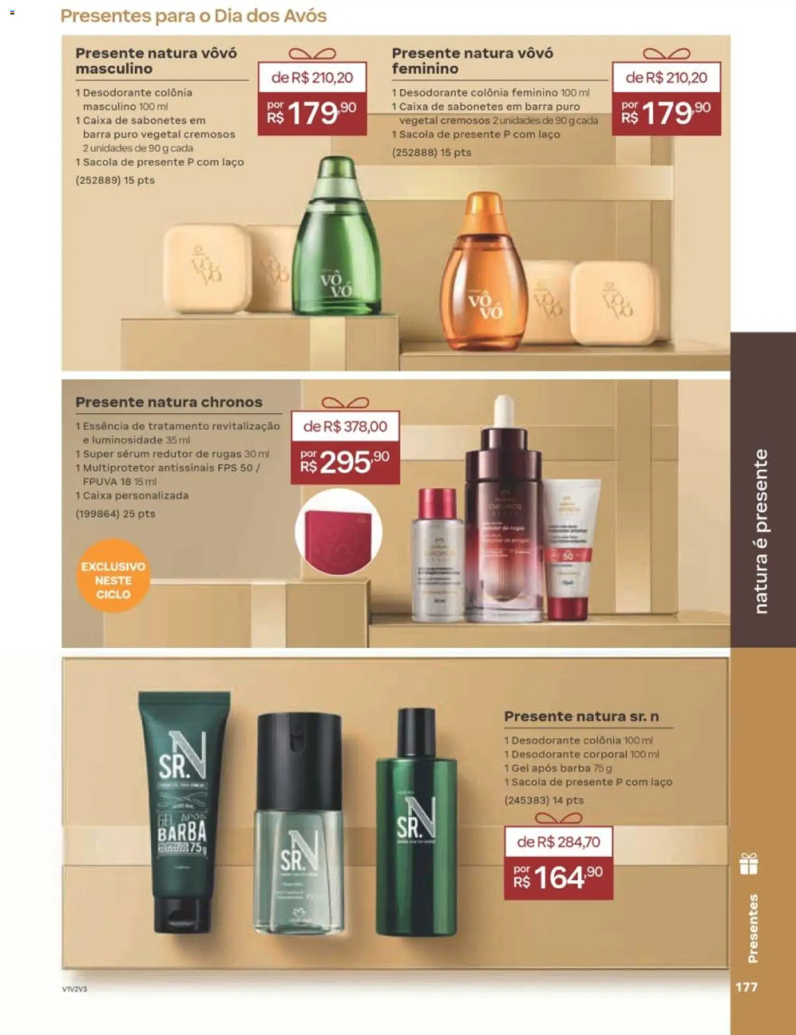 Natura Folheto - válido de 29/06/2026 | Página: 177 | Produtos: Desodorante, Caixa, Sérum