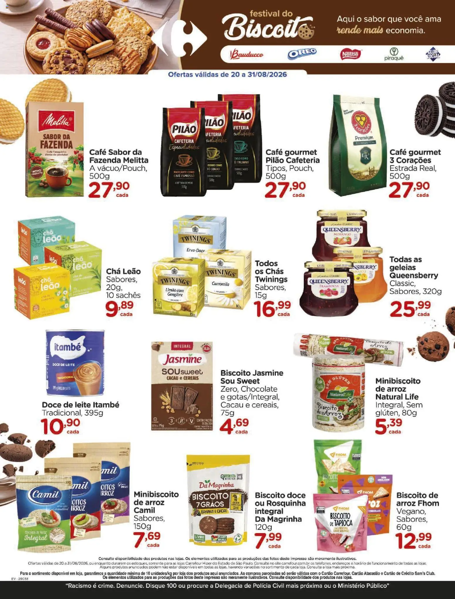 Carrefour Folheto - válido de 21/08/2026 | Página: 6 | Produtos: Gengibre, Tapioca, Leite, Chocolate