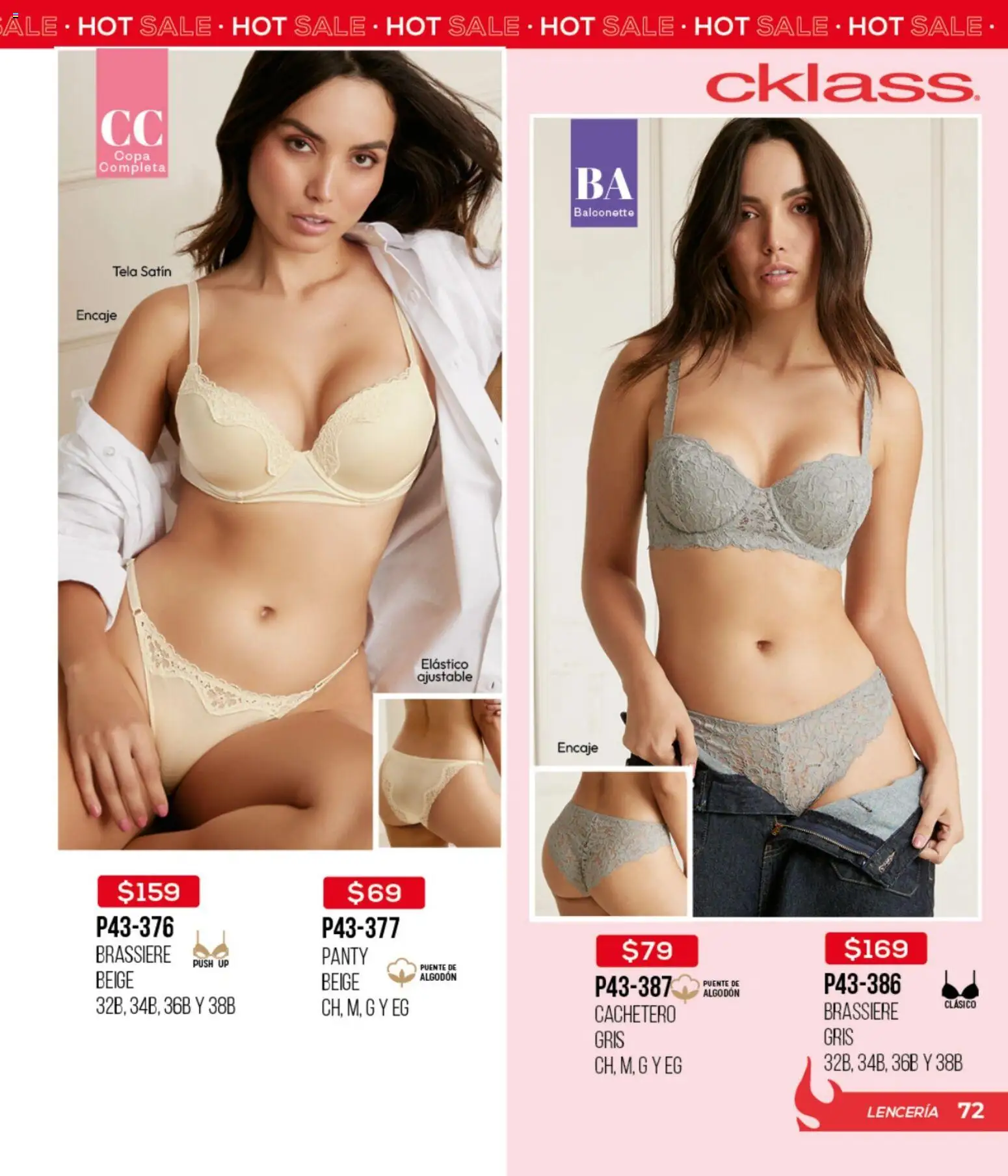 Nuevas ofertas de Cklass válidas en toda la República Mexicana desde el 15.05.2026. ¡Encuentra las mejores ofertas en Cklass Hot Sale! | Página: 73 | Productos: Algodón, Lenceria, Cachetero