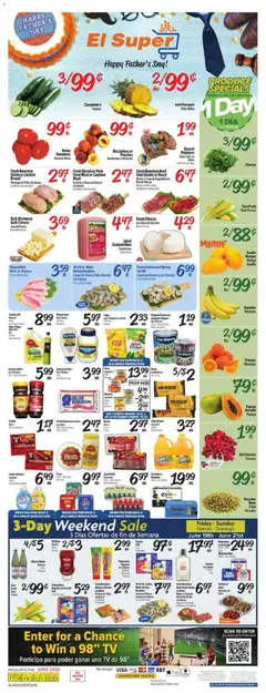 Preview of El Super weekly ads valid from 17.06.2026