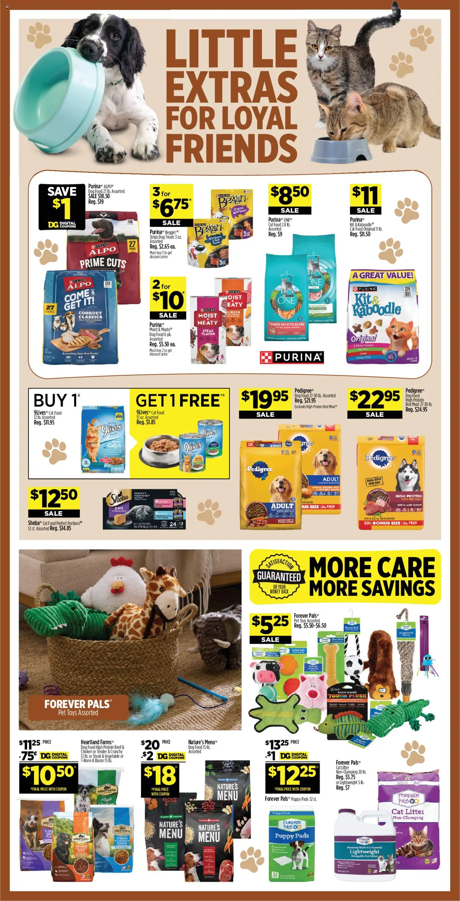 Dollar General Weekly Ad - valid from 24.05.2026 | Page: 16 | Products: Dog Food, Pet Toys, Fish, Pads