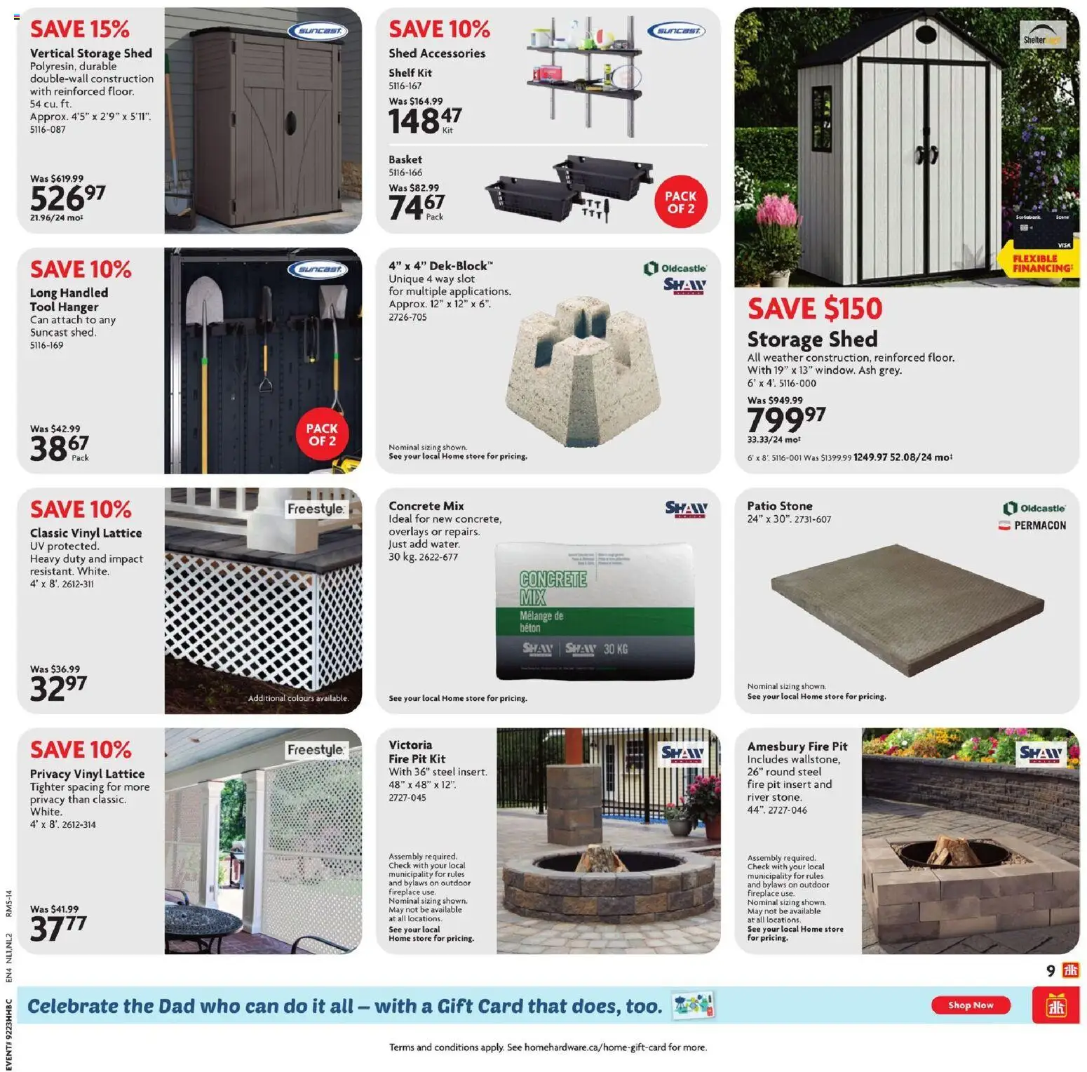 Home Hardware flyer valid from 04.06.2026 | Page: 10 | Products: Shelf, Basket