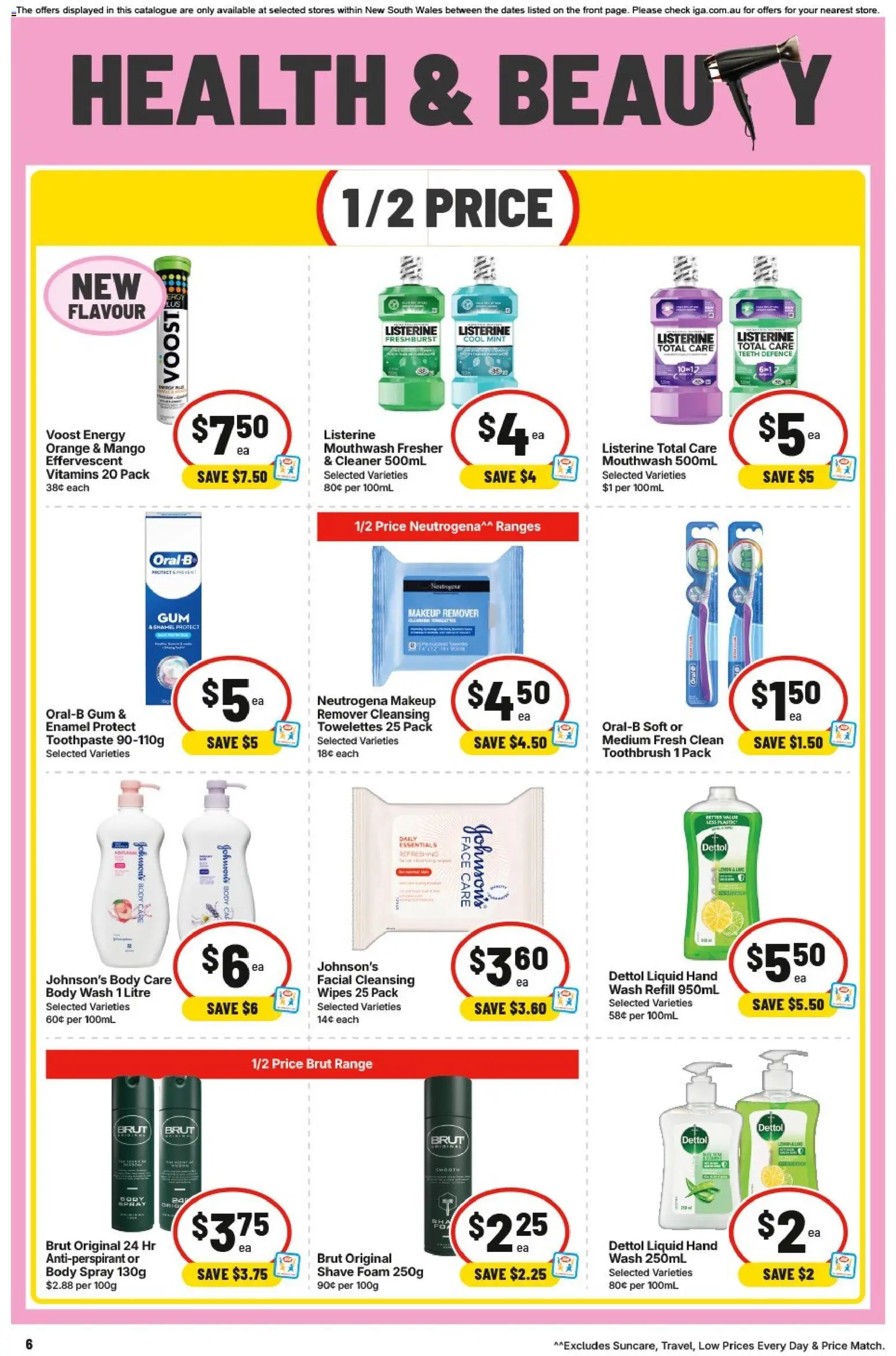 IGA catalogue - valid from 09/09/2026 | Page: 7 | Products: Listerine, Cleaner, Toothpaste, Mouthwash