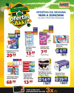Akki Atacadista ofertas Semanal - Pré-Visualização do folheto da loja Akki Atacadista, válido de 18.05.2026