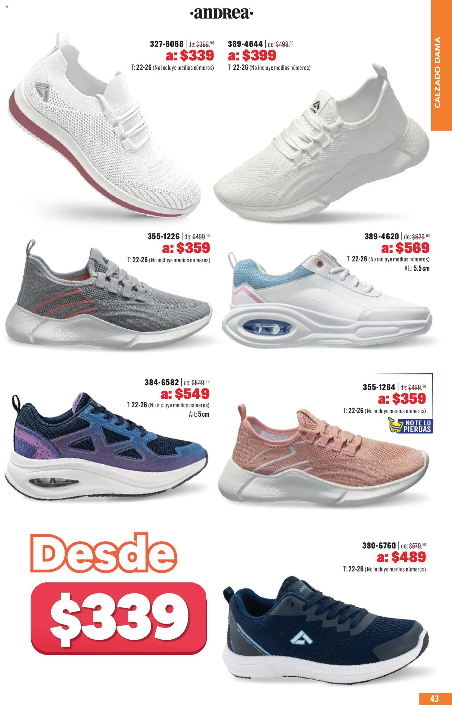 Nuevas ofertas de Andrea válidas en toda la República Mexicana desde el 03.05.2026. ¡Encuentra las mejores ofertas en Andrea catálogo Outlet! | Página: 43