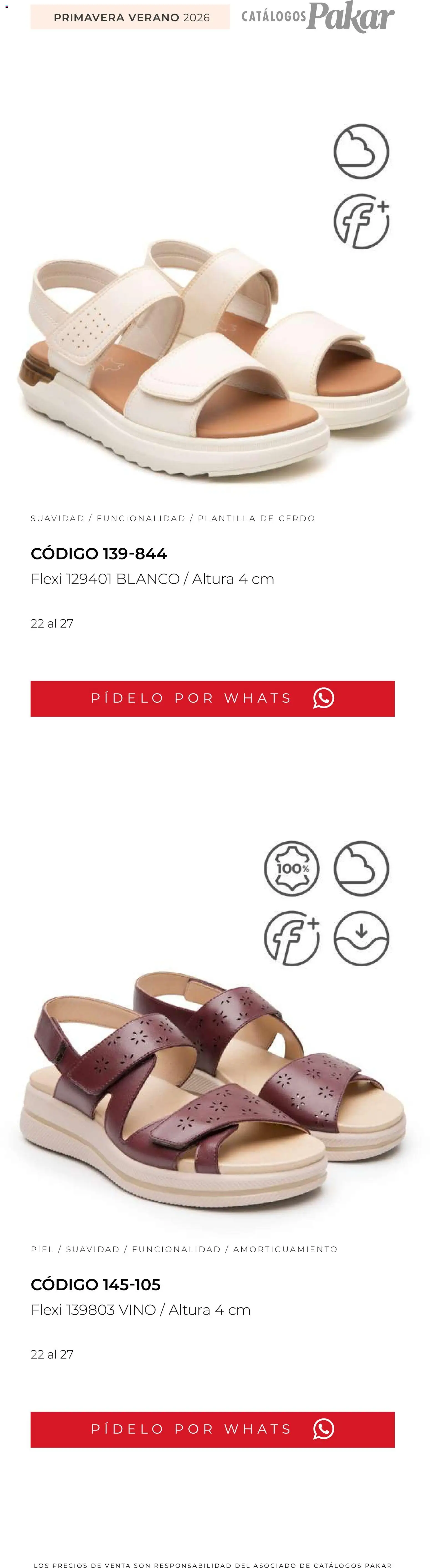 Nuevas ofertas de SC Pakar válidas en toda la República Mexicana desde el 04/03/2026. ¡Encuentra las mejores ofertas en SC Pakar catálogo Flexi PV26! | Página: 20 | Productos: Cerdo, Vino