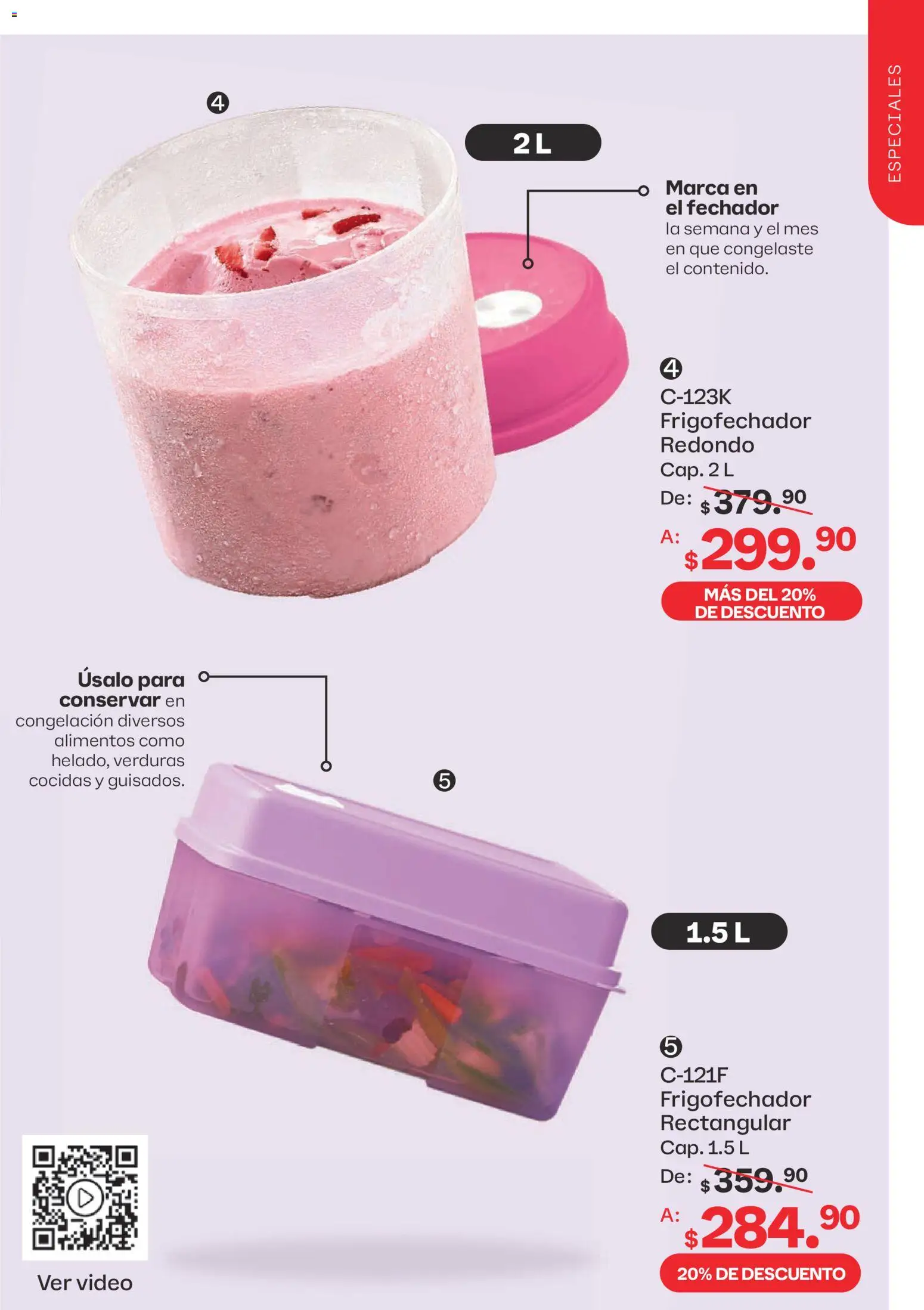 Nuevas ofertas de Tupperware válidas en toda la República Mexicana desde el 13/07/2026. ¡Encuentra las mejores ofertas en Tupperware catálogo! | Página: 89 | Productos: Video
