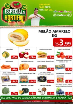 Mateus ofertas Especial de Hortifruti - Pré-Visualização do folheto da loja Mateus, válido de 18/07/2026