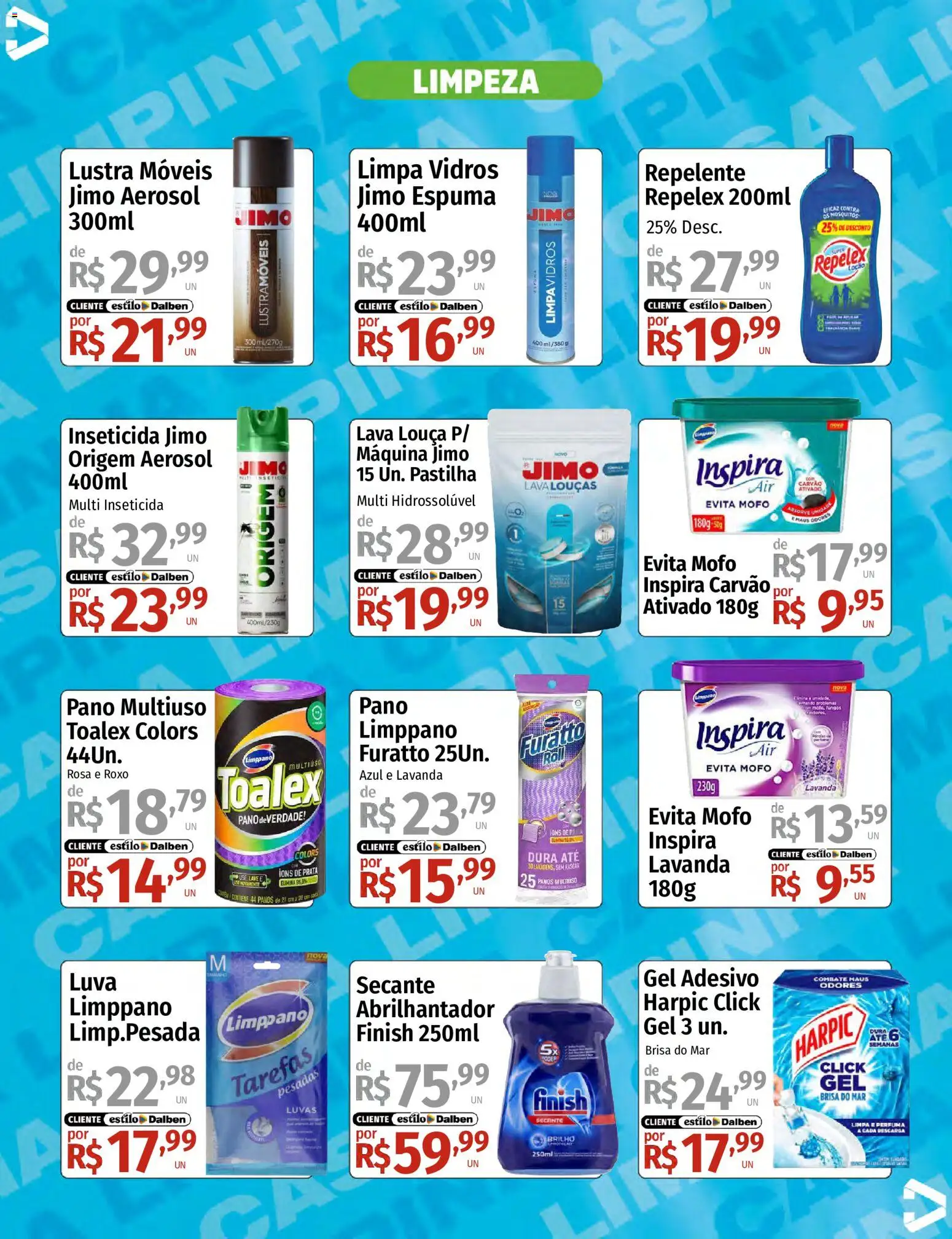 Supermercado Dalben Folheto - válido de 17/08/2026 | Página: 3 | Produtos: Descarga, Louça, Luvas, Inseticida
