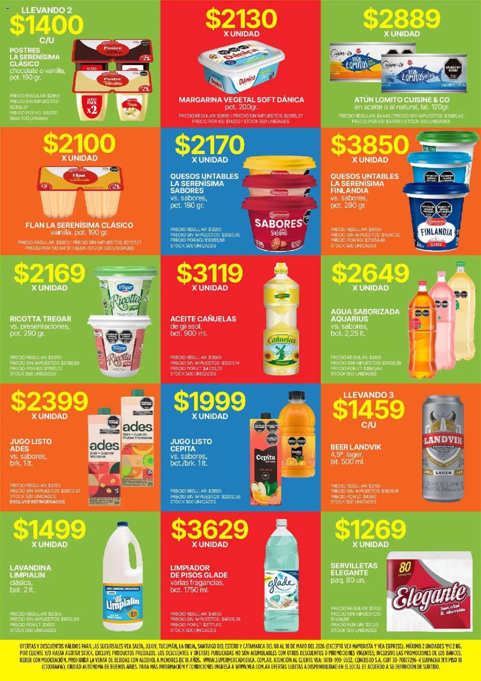 Vea - Oferta fin de semana │ válido desde el 08.05.2026 | Página: 7 | Productos: Aceite, Sal, Atún, Limpiador