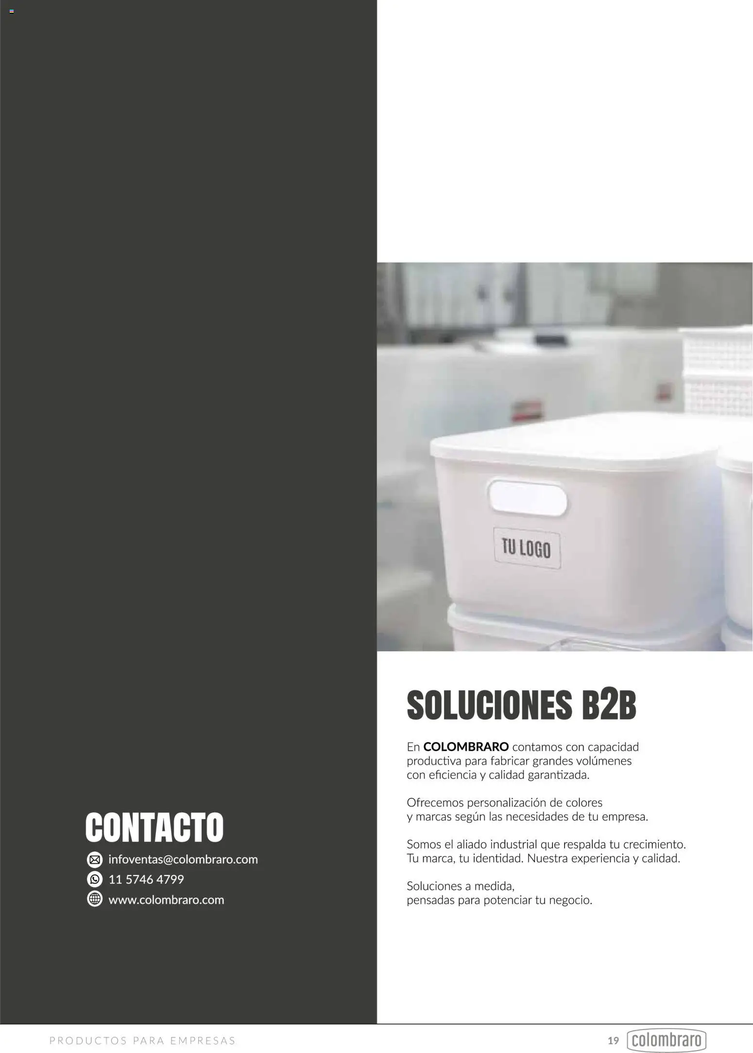 Colombraro - Catálogo Comercial │ válido desde el 11.05.2026 | Página: 19
