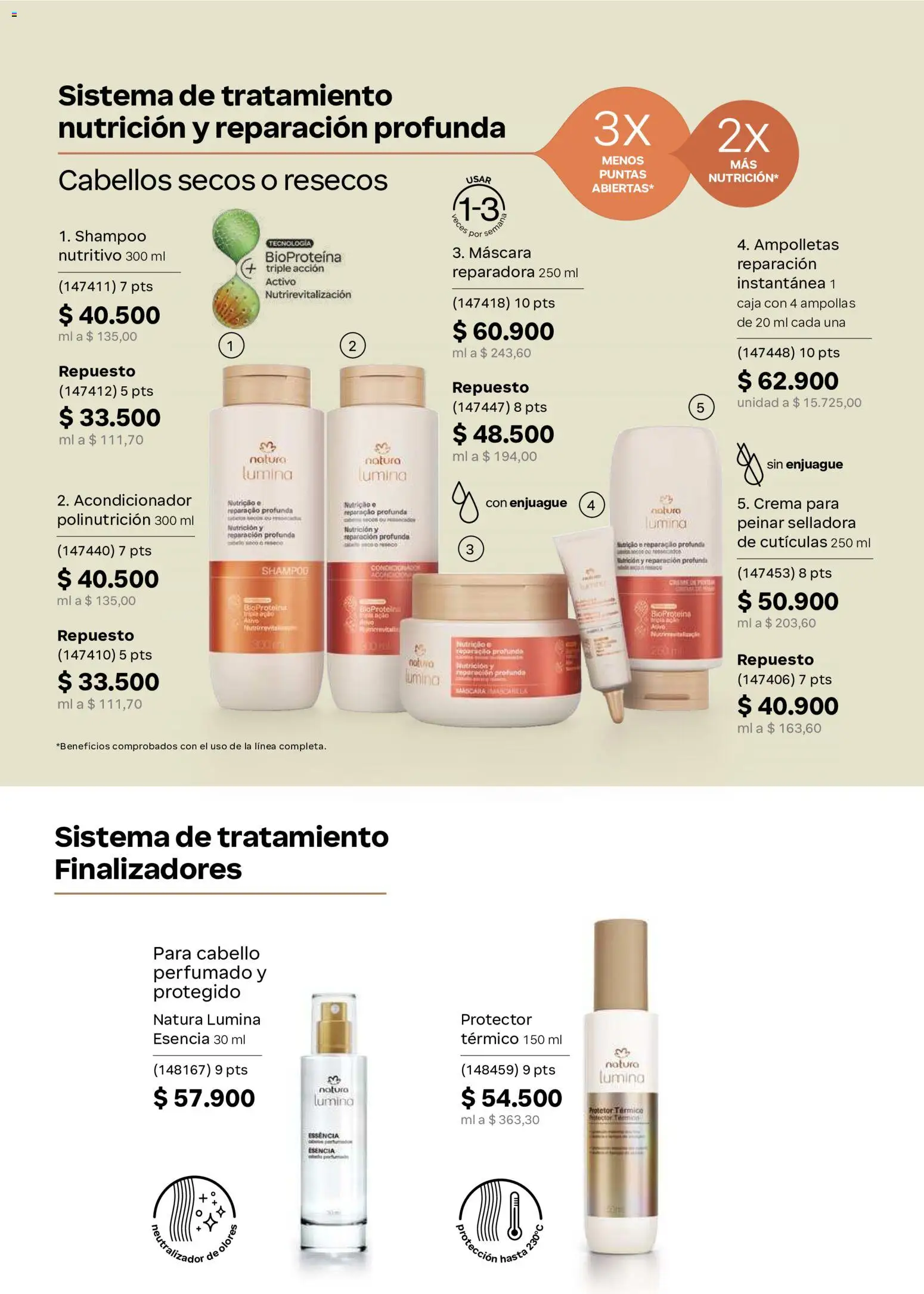 Natura revista - valida desde el 01/07/2026 | Página: 150 | Productos: Crema, Shampoo, Caja, Acondicionador