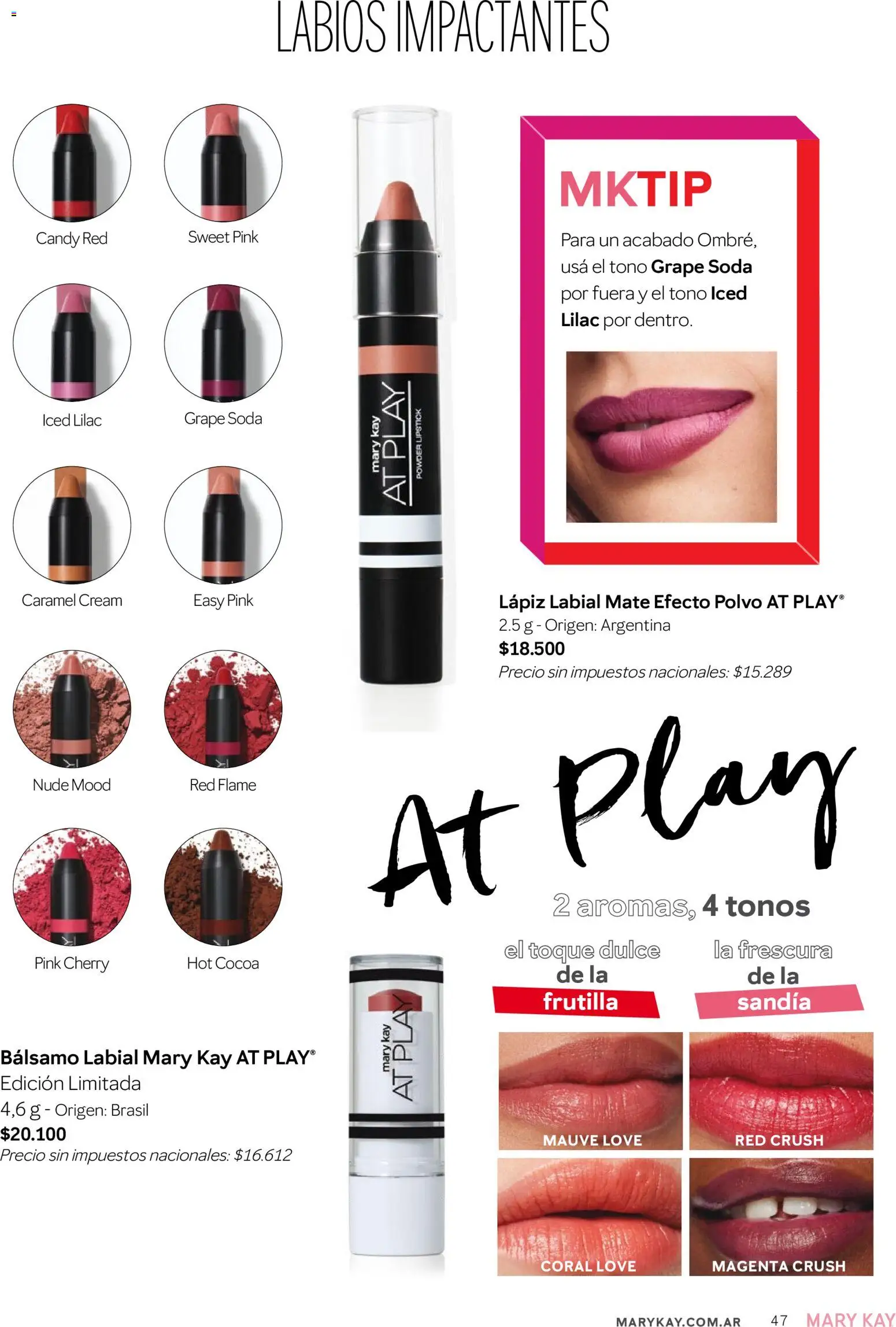 Mary Kay - Catálogo │ válido desde el 01/09/2026 | Página: 47 | Productos: Mate, Frutilla, Sandía, Dulce