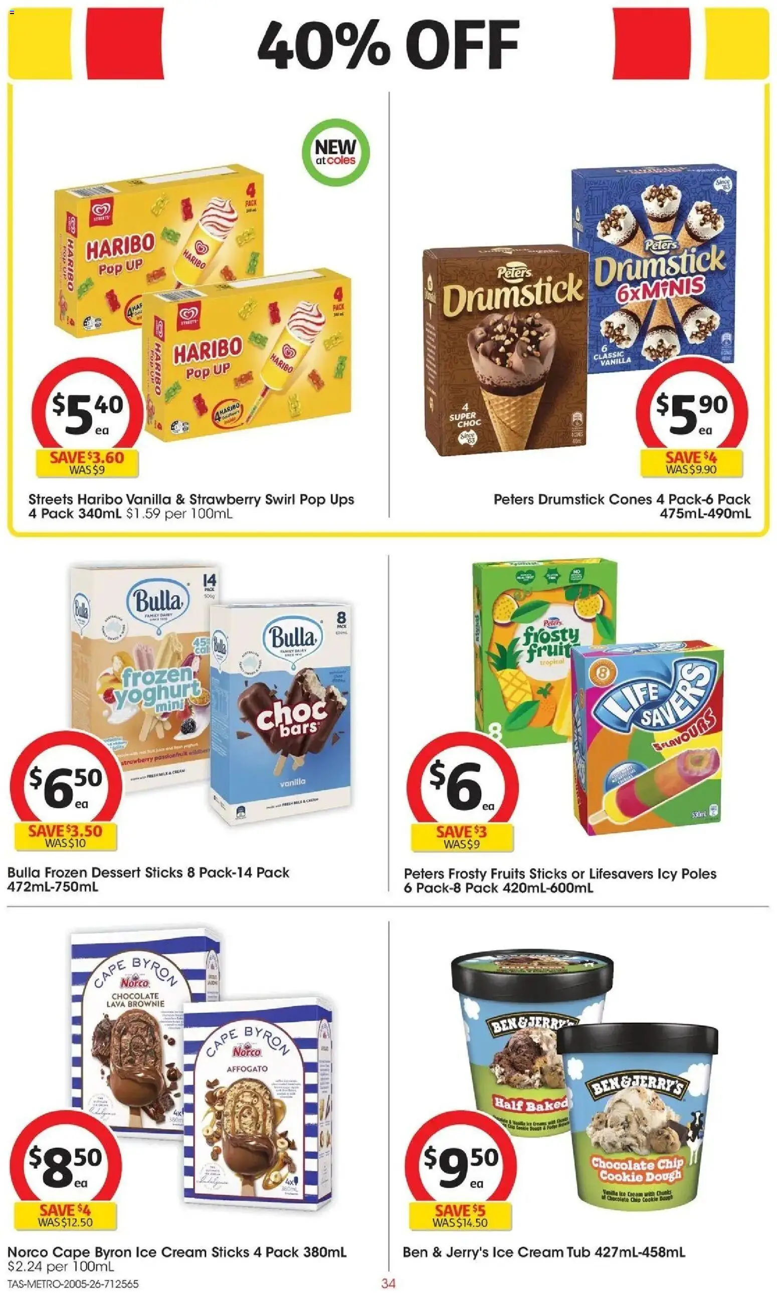 Coles catalogue - valid from 19.05.2026 | Page: 34 | Products: Passionfruit, Cream, Fruits, UPS