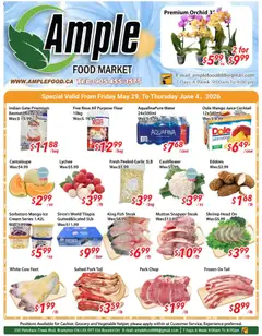 Preview of Ample Food Market weekly flyer / circulaire from shop Ample Food Market valid from 29.05.2026