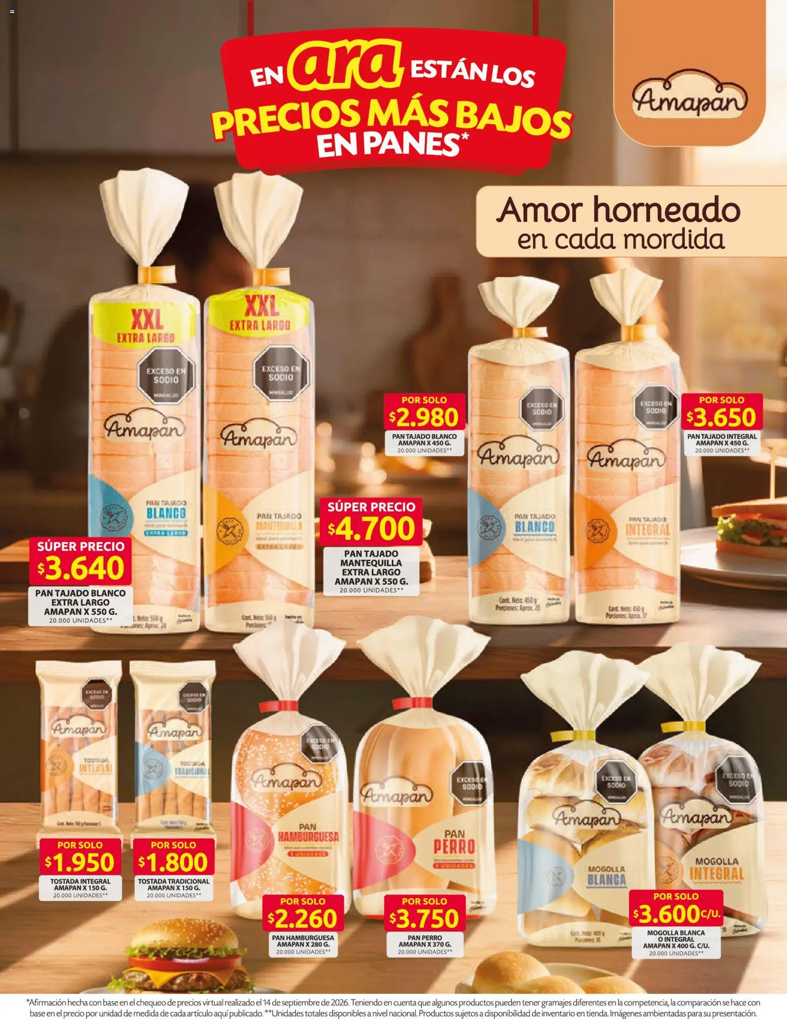 Ara revista - valida desde el 24/08/2026 | Página: 7 | Productos: Mantequilla, Hamburguesa, Pan